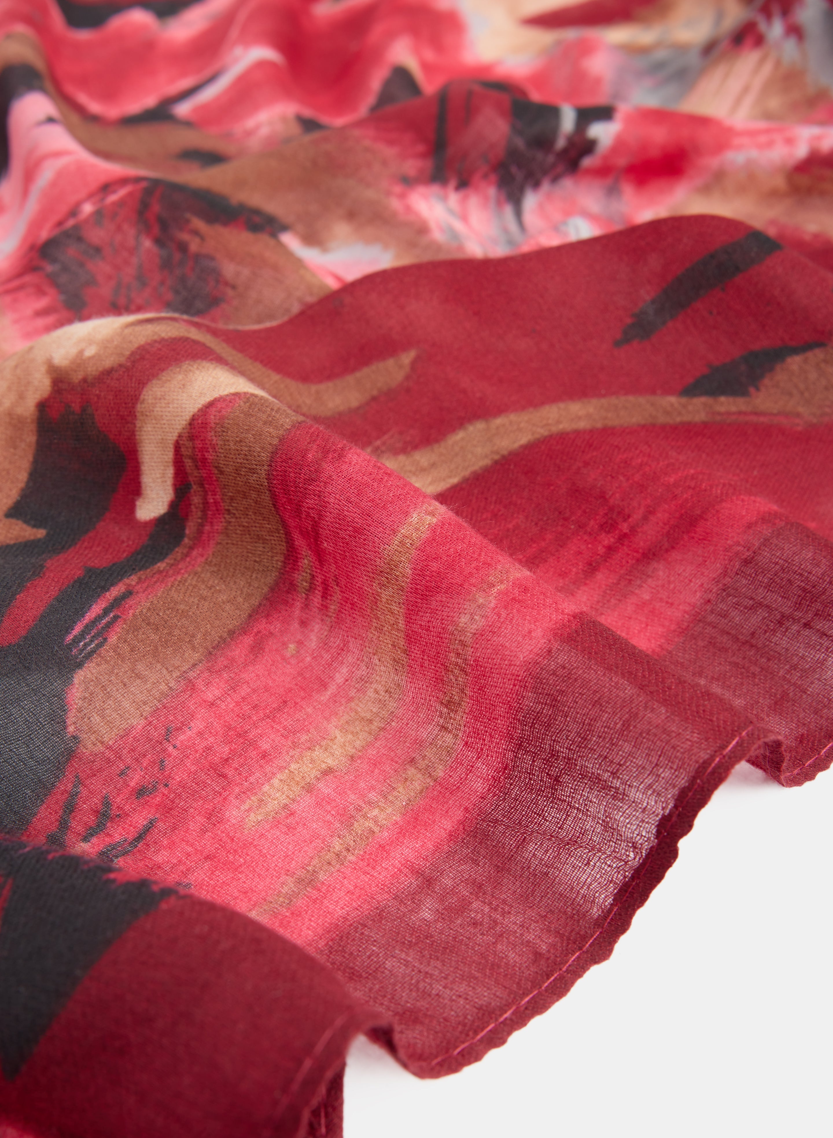 Brushstroke Print Scarf