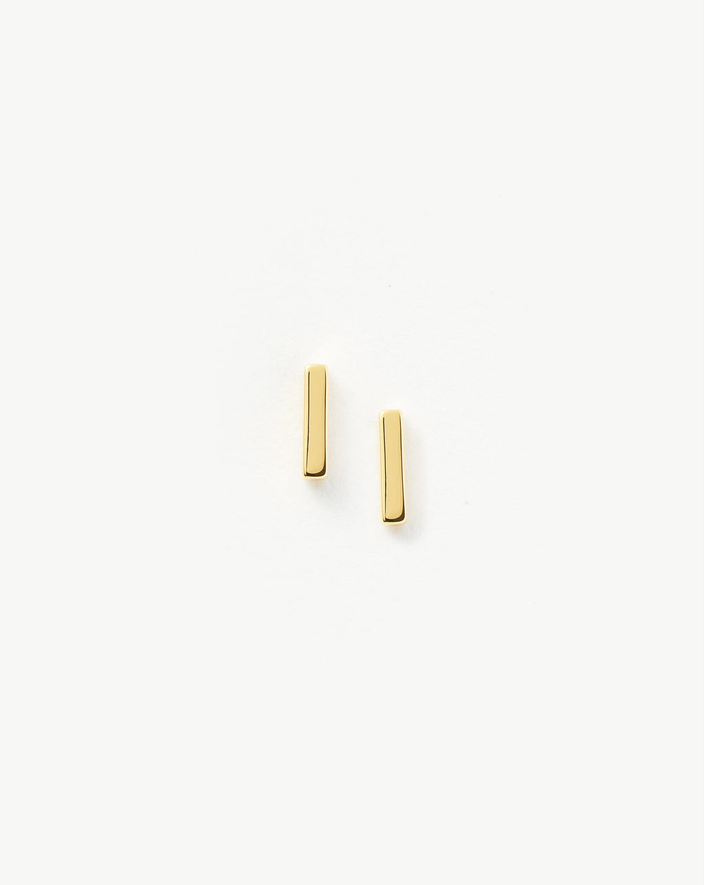 Bar Stud Earrings | 18k Gold Vermeil