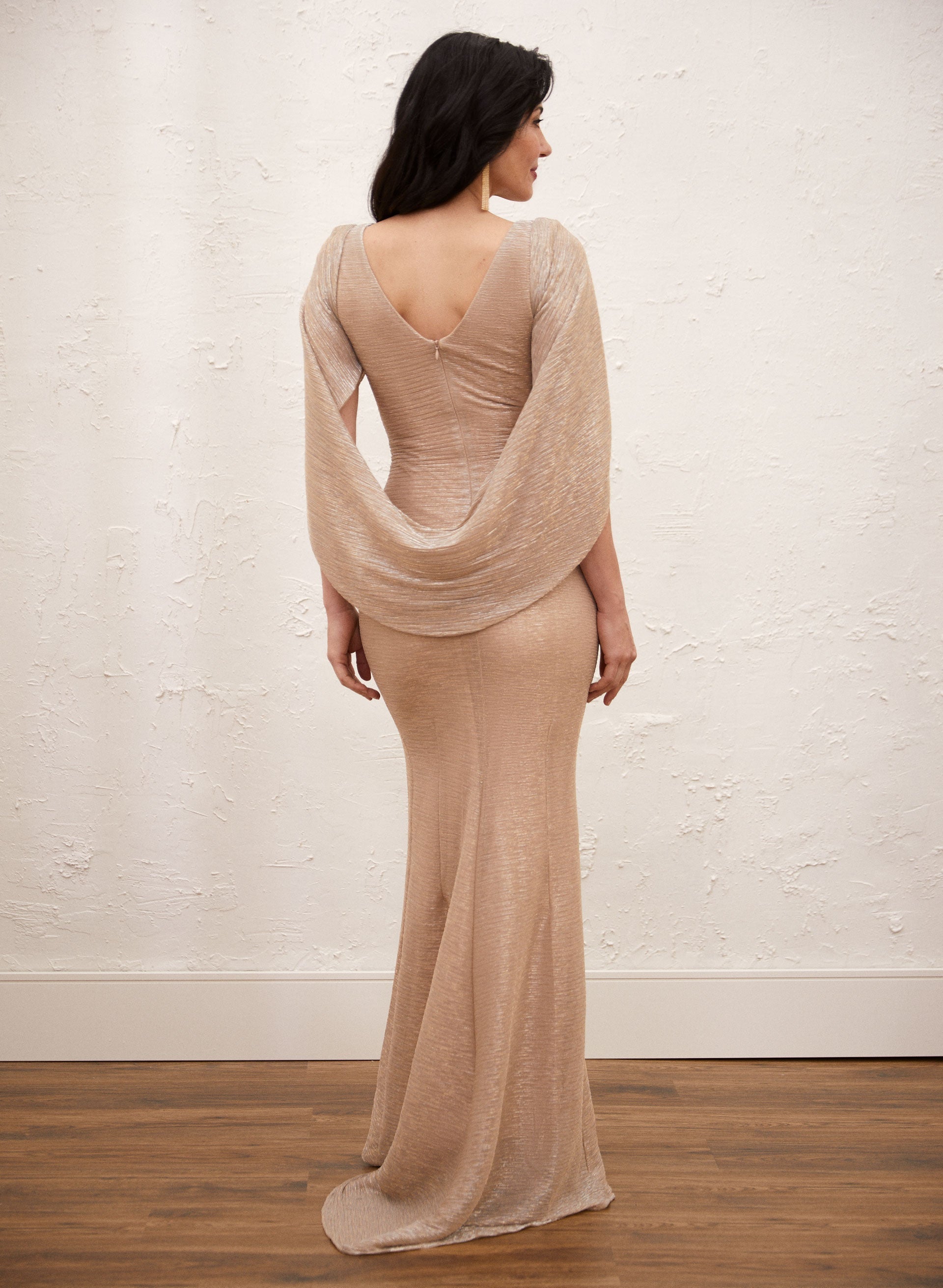 Back Drape Dress