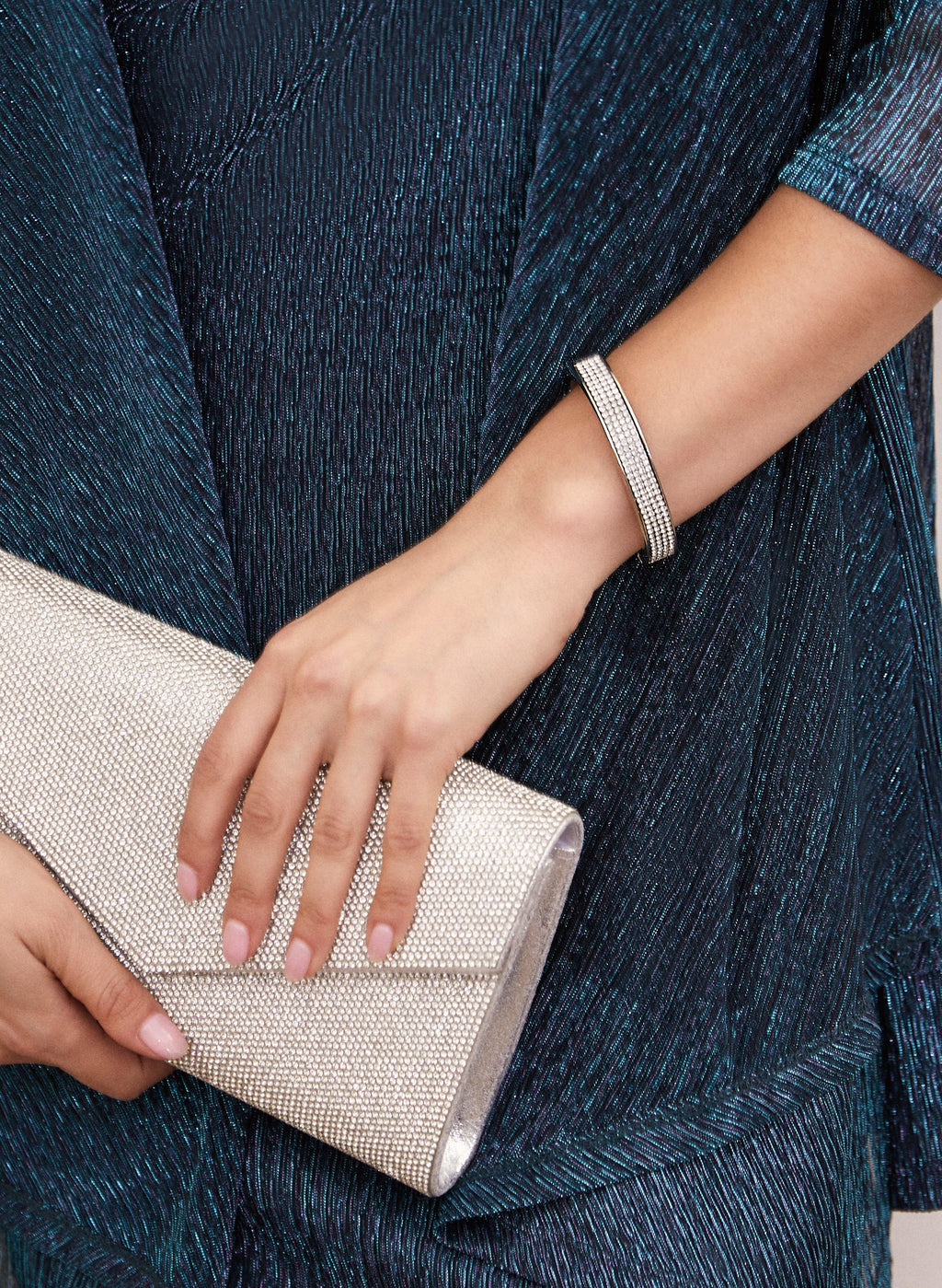 Crystal Detail Bangle Bracelet