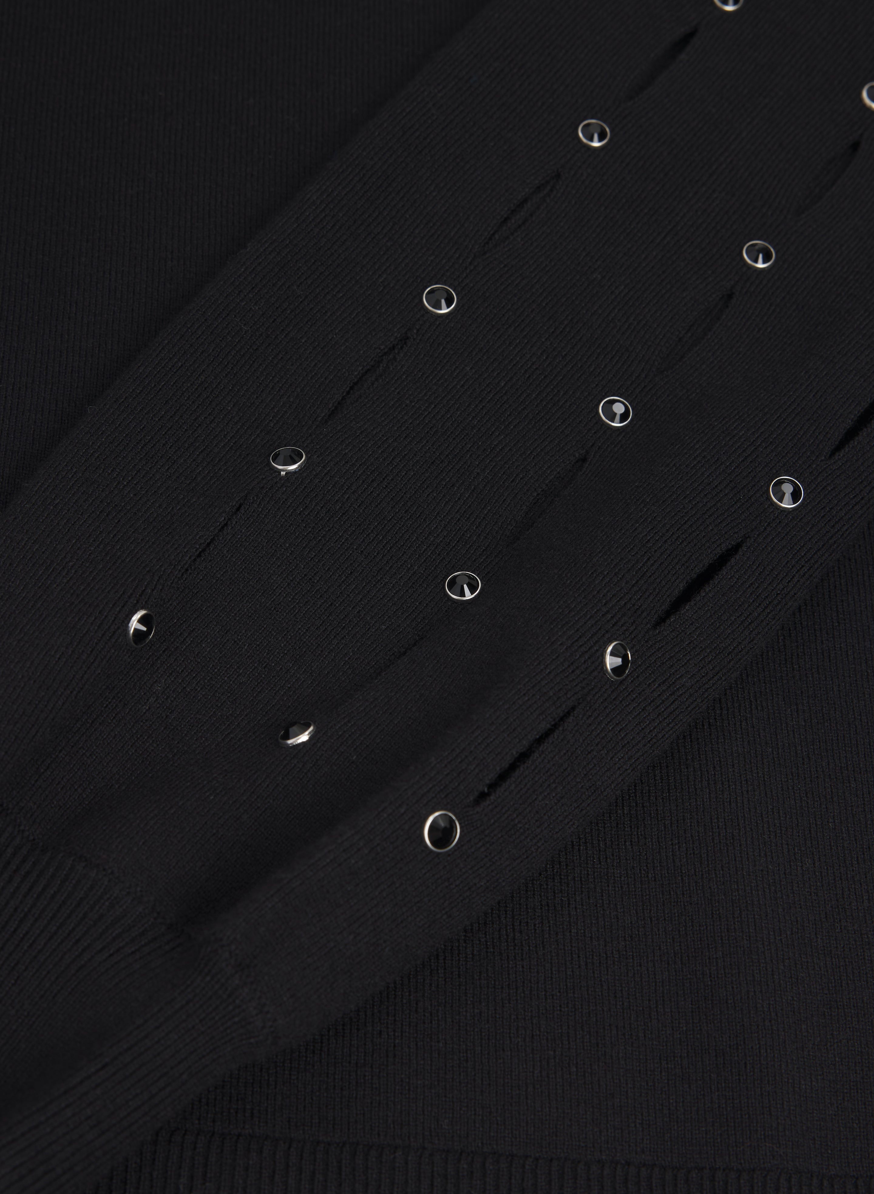 Cut-Out Sleeve Sweater