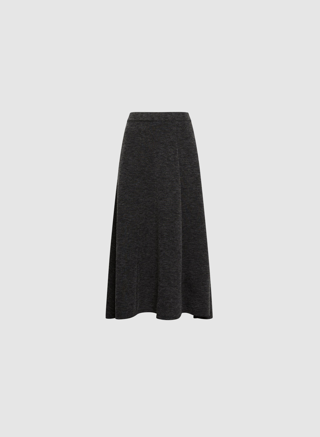 Asymmetric Hem Midi Skirt