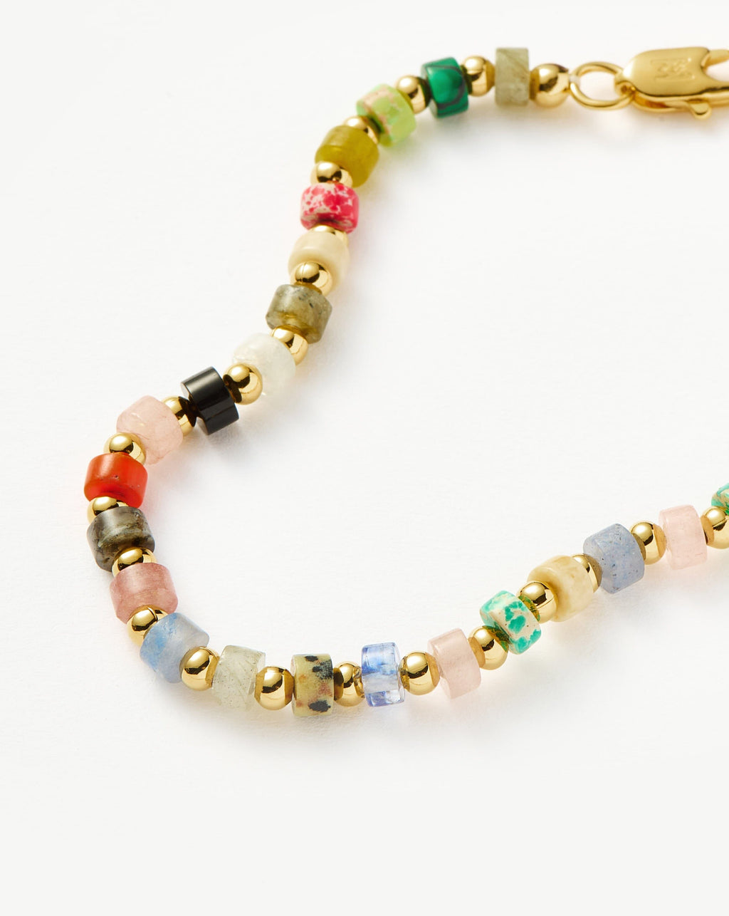 Beaded Bracelet | 18k Gold Plated/Multi Beaded
