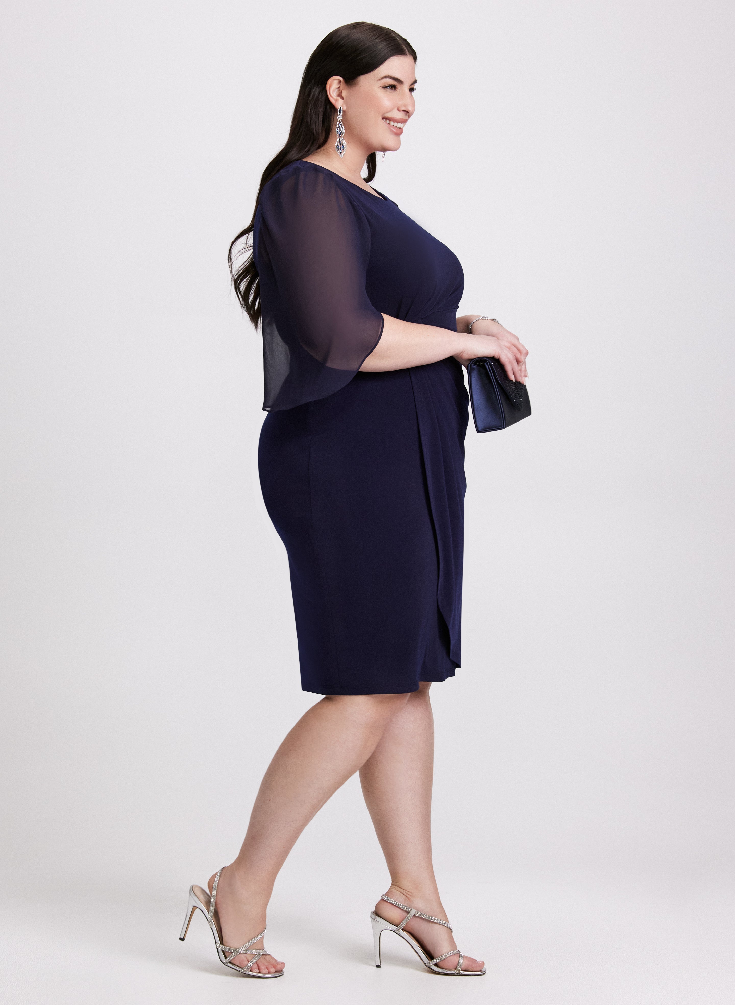 Chiffon Sleeve Dress