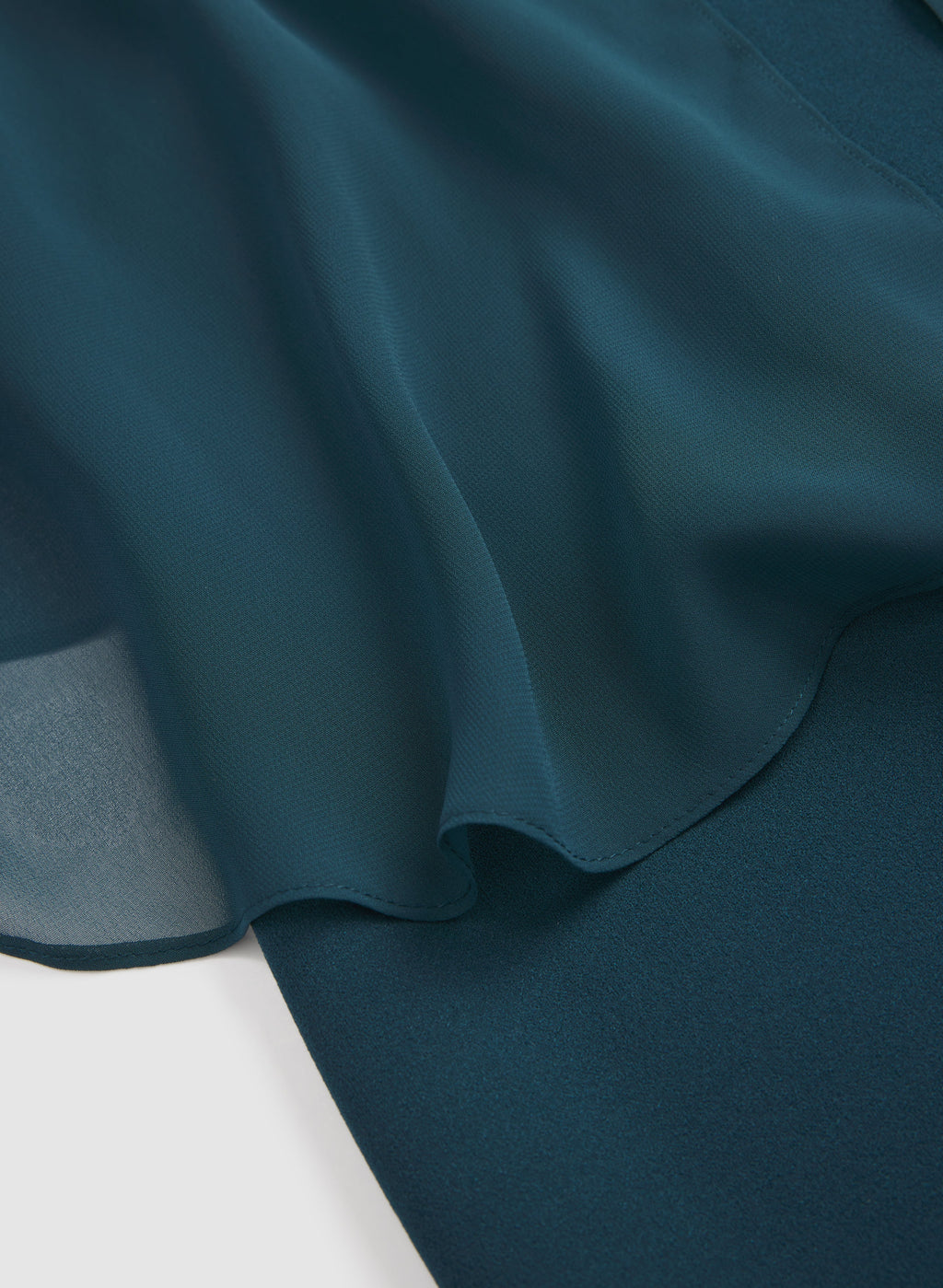 Capelet Overlay Dress