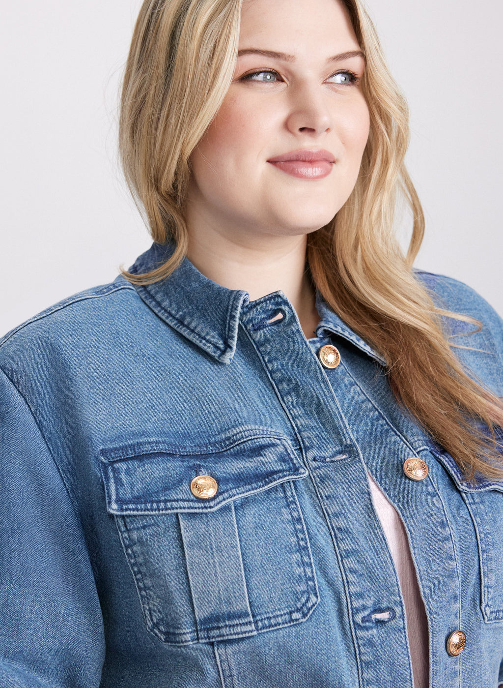 Button-Down Denim Jacket