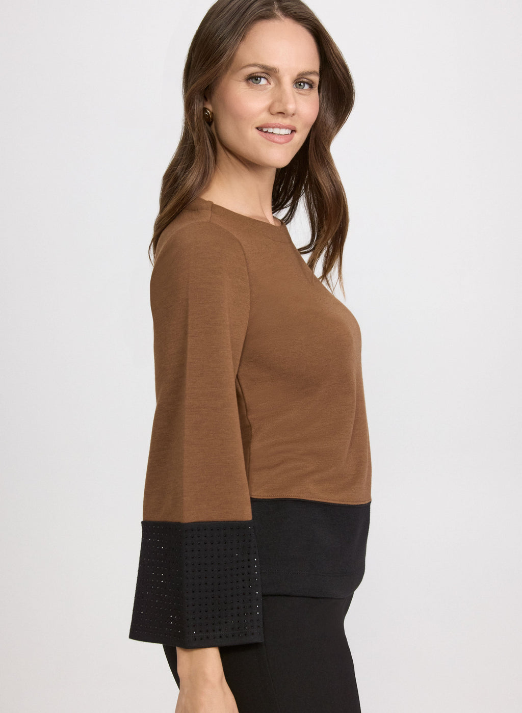 Bell Sleeve Knit Top