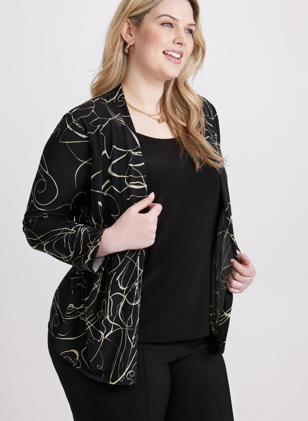 Abstract Layered Illusion Top