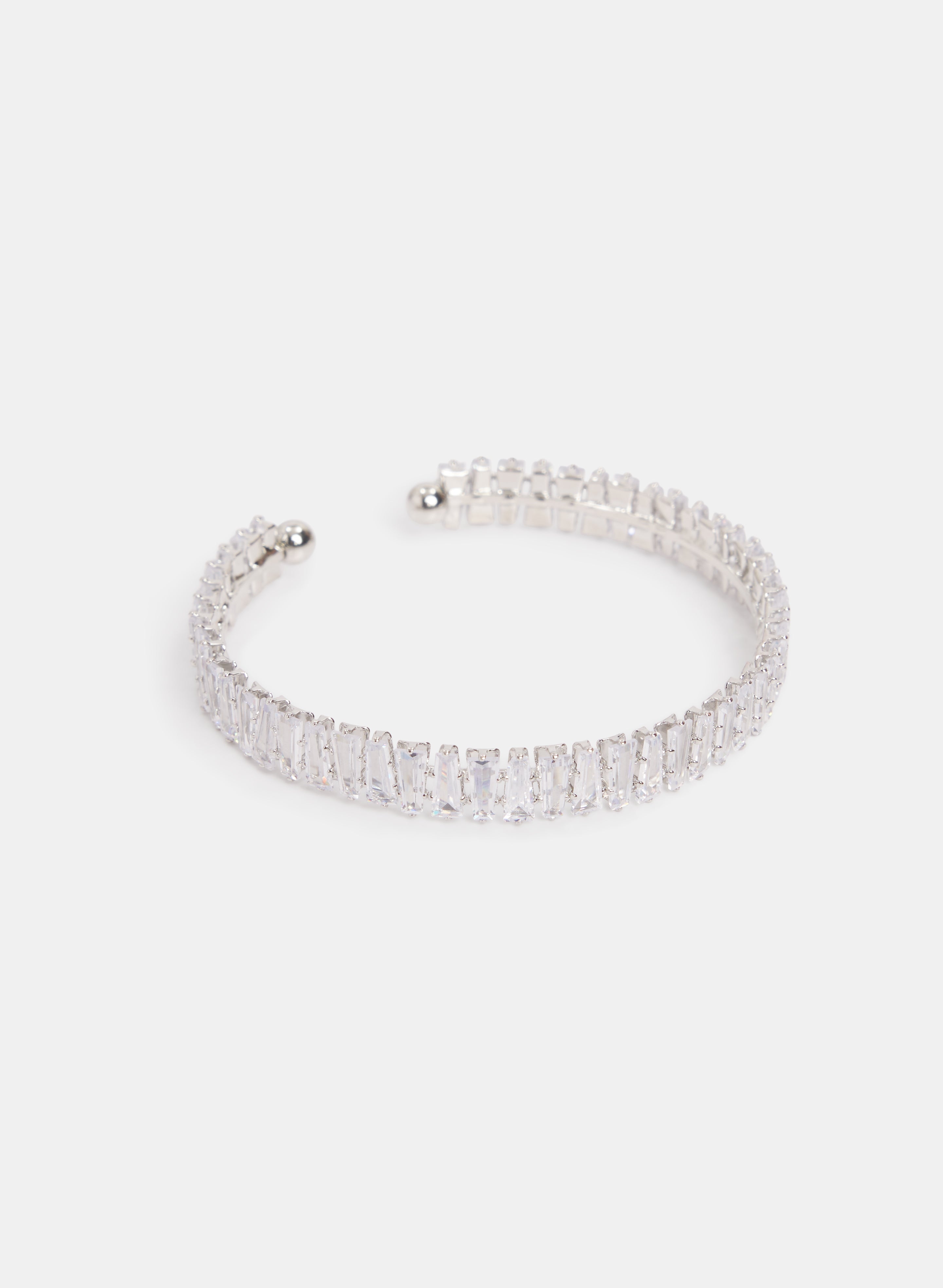 Cubic Zirconia Cuff Bracelet