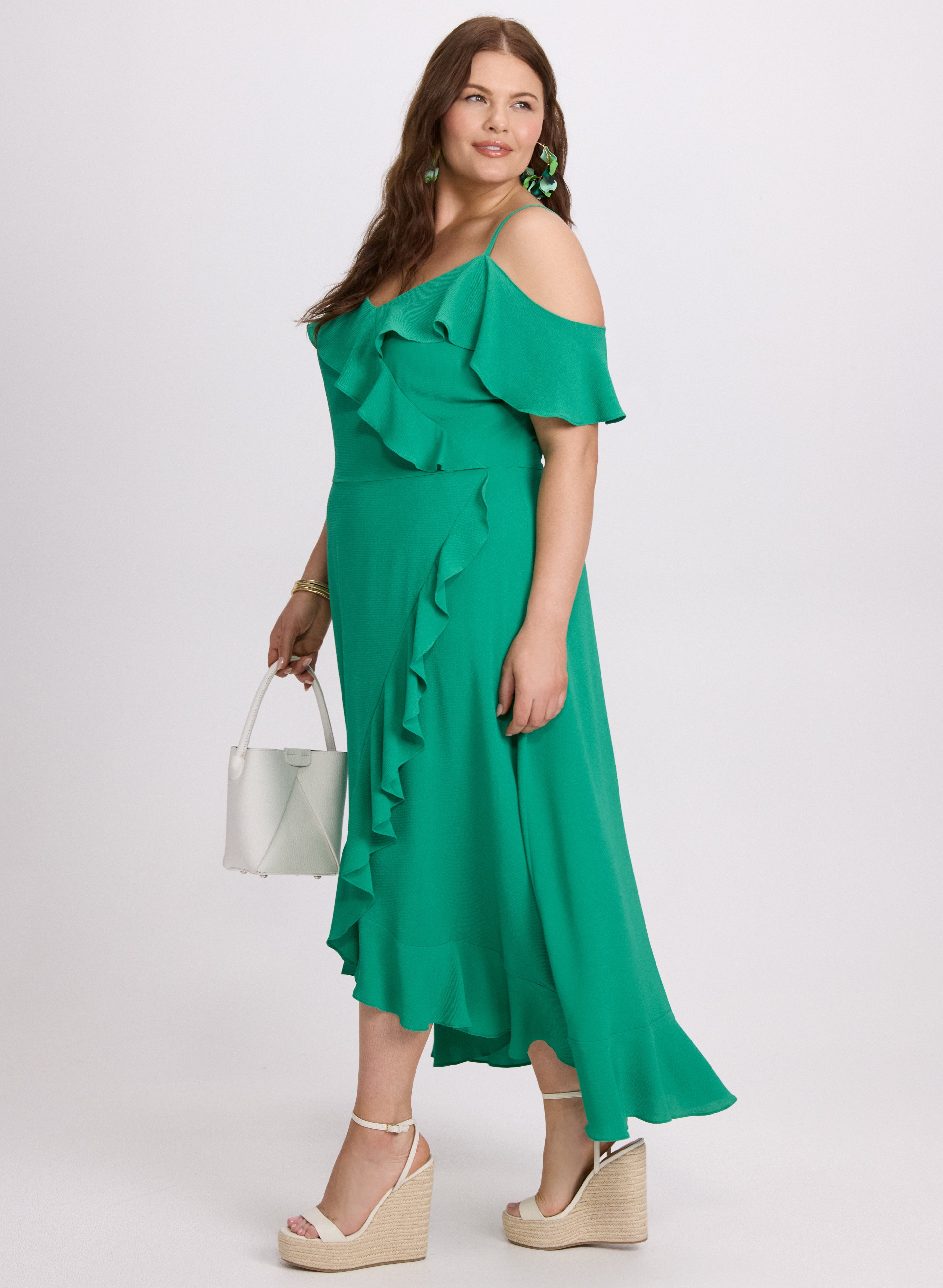 Cold Shoulder Midi Dress