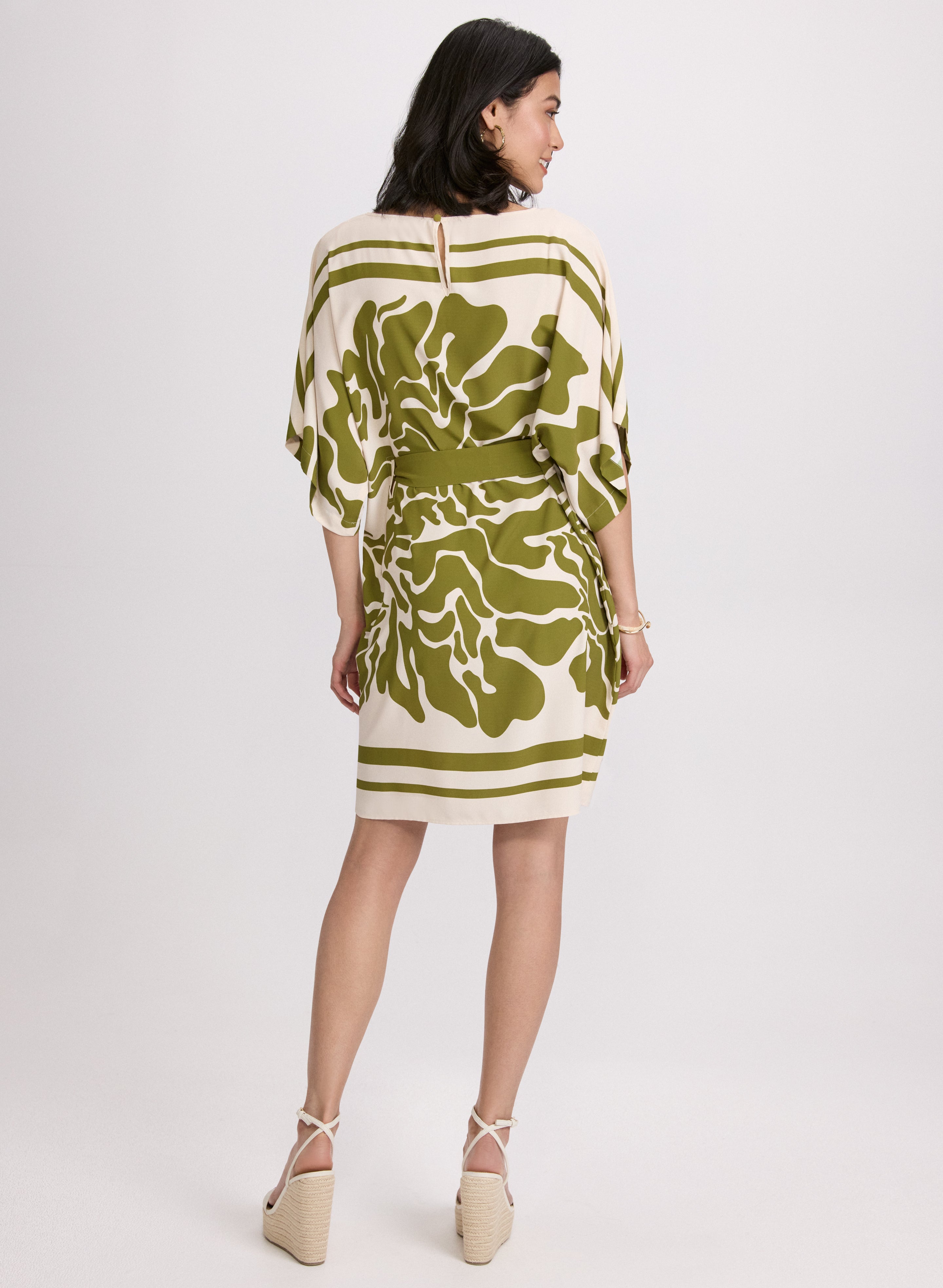 Abstract Print Dress