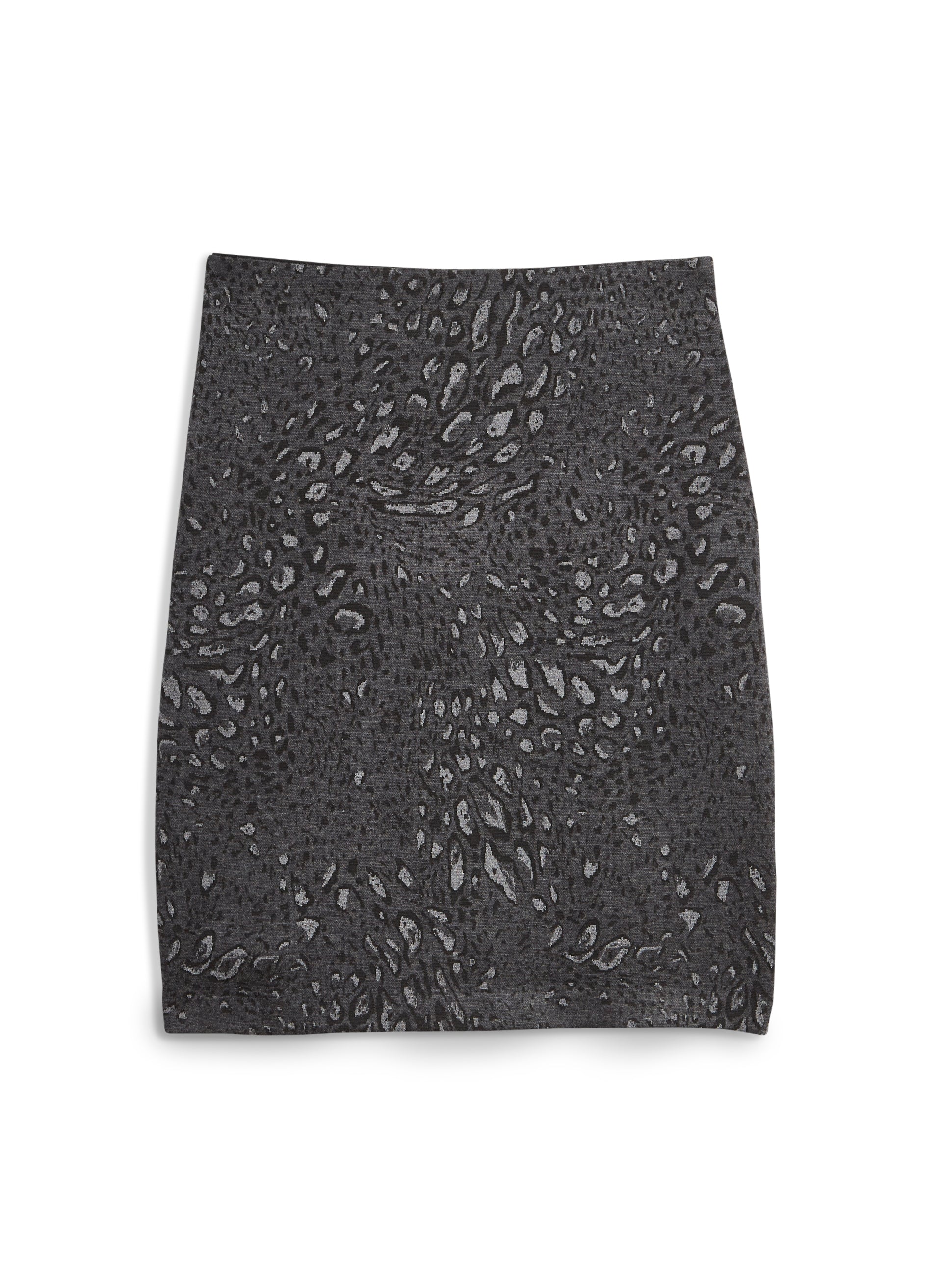 Animal Print Pull-On Skirt