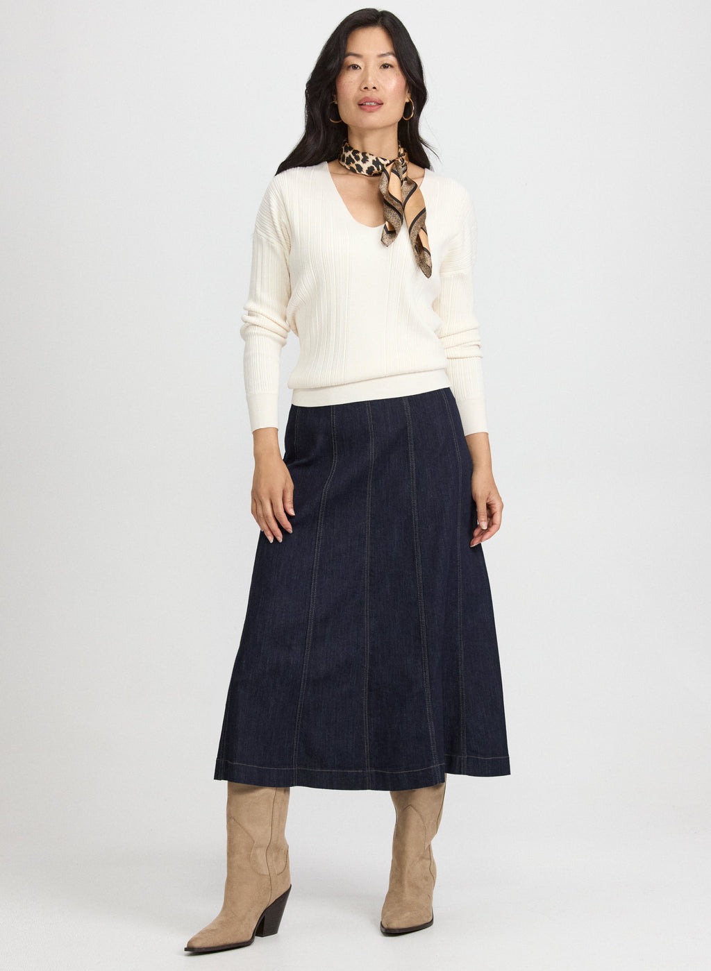 A-Line Denim Skirt