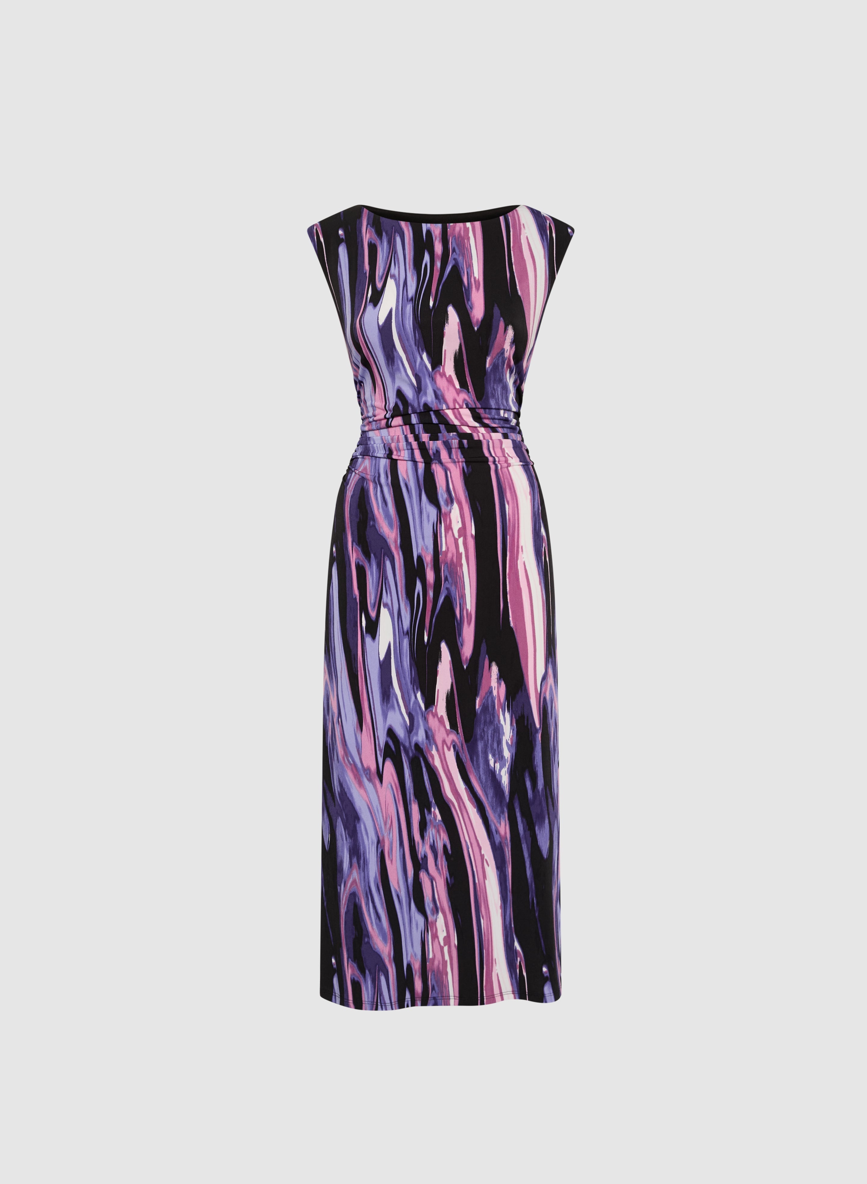 Brush Paint Print Dress