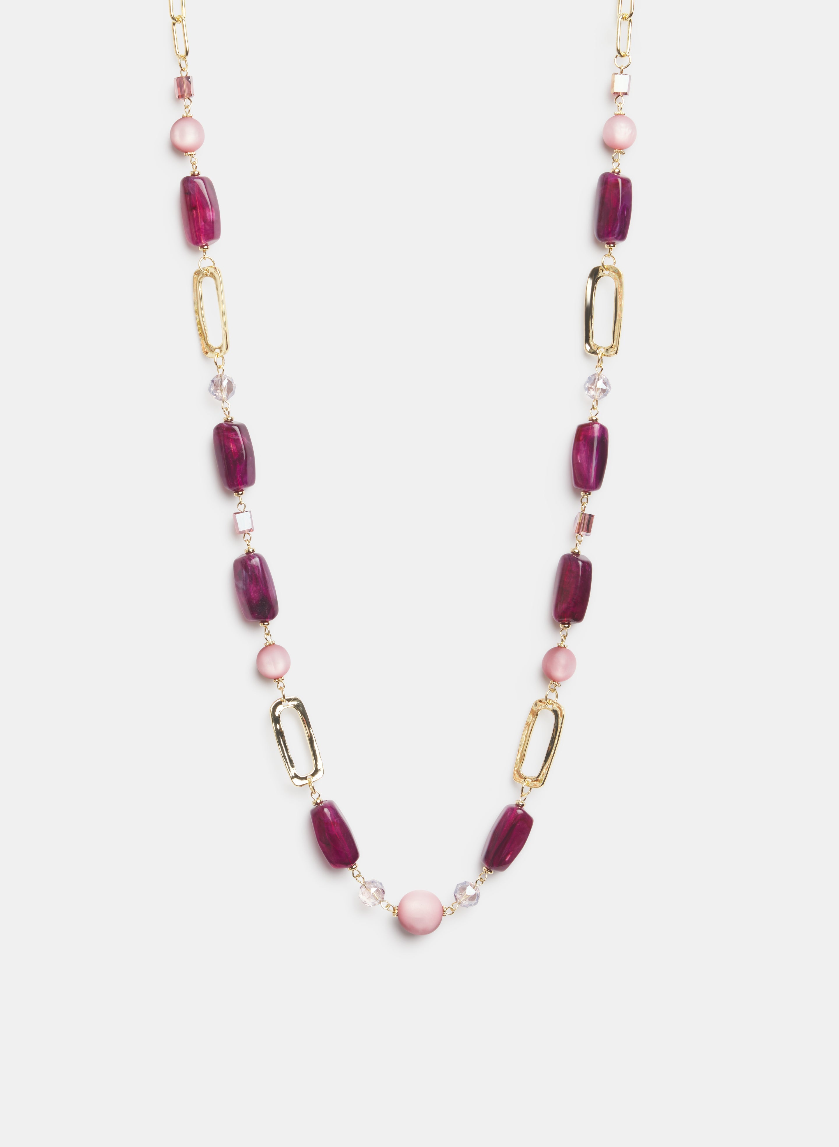 Beaded Chain Link Necklace