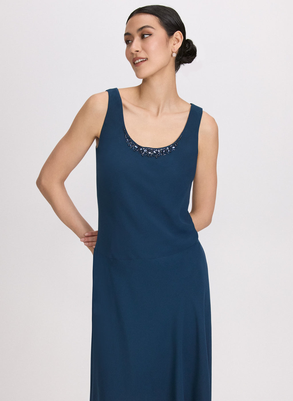 Chiffon Sequin Dress & Jacket Set