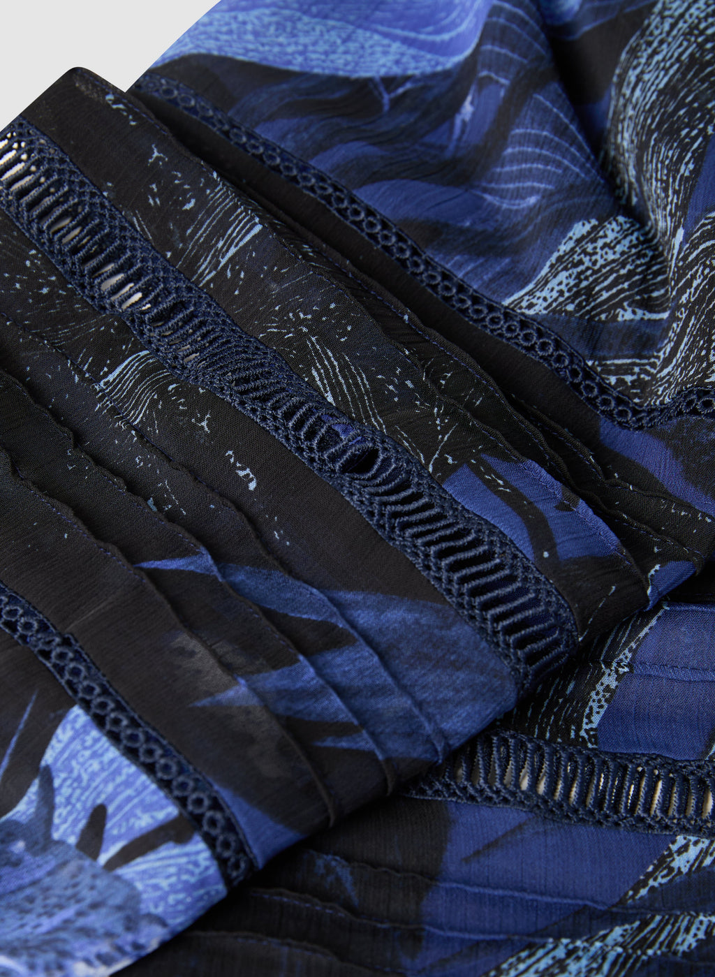 Button Down Semi-Sheer Blouse