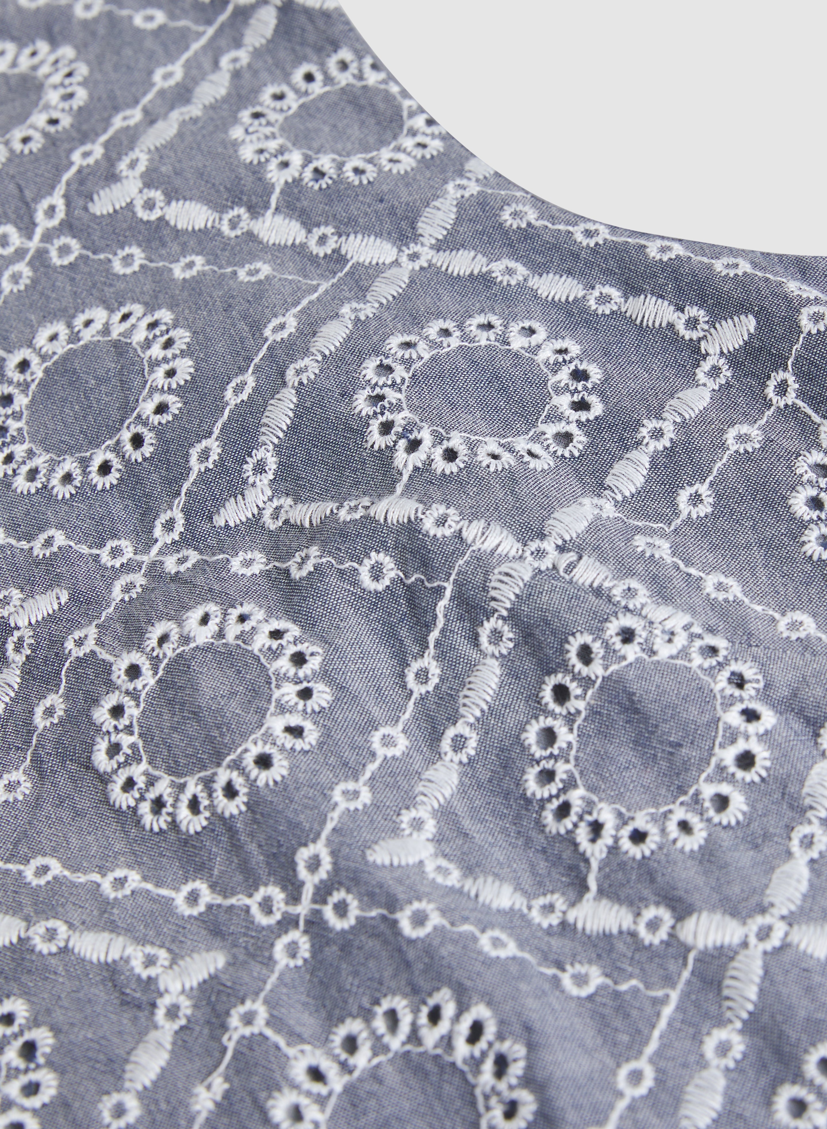 Cotton Eyelet Embroidered Dress