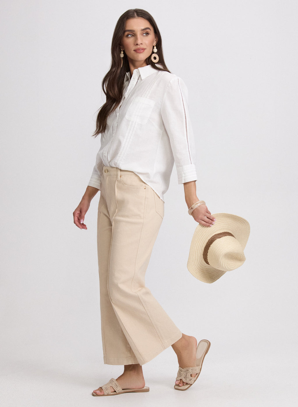 Cropped Flare-Leg Jeans