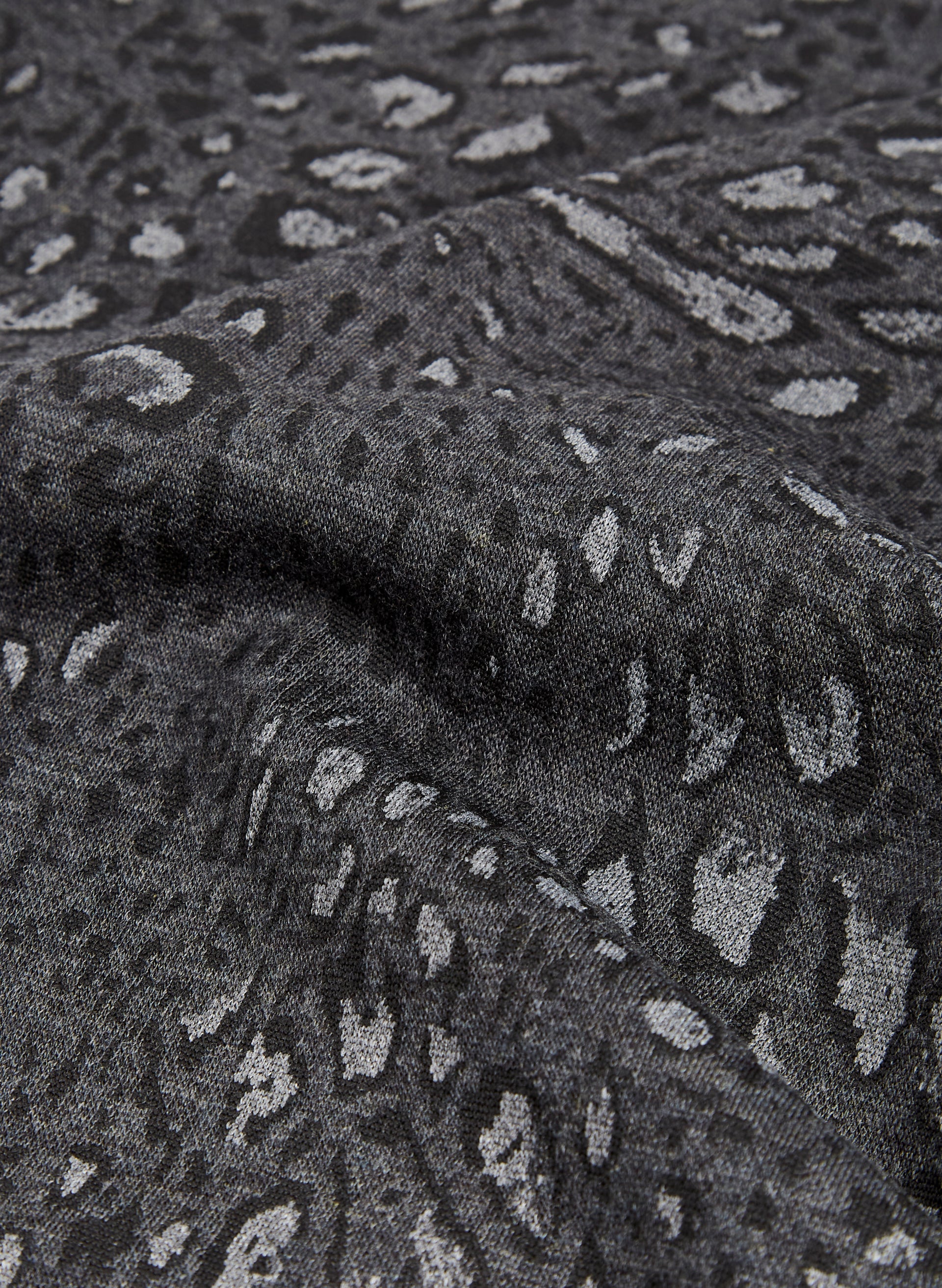 Animal Print Pull-On Skirt