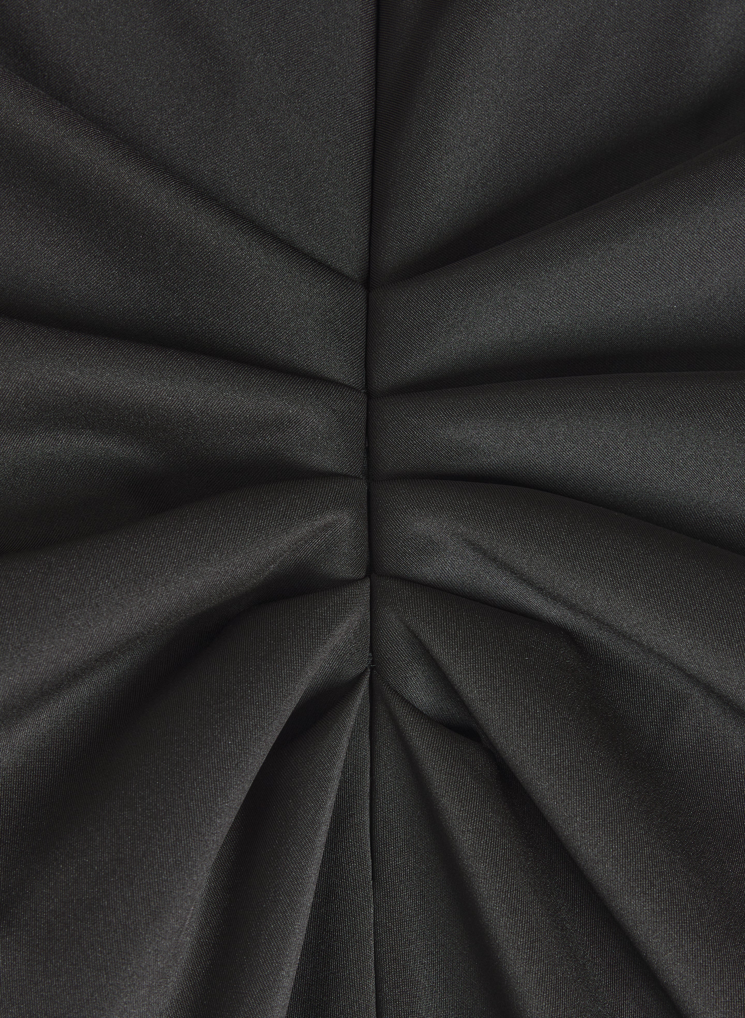 Asymmetric Waterfall Ruffle Dress