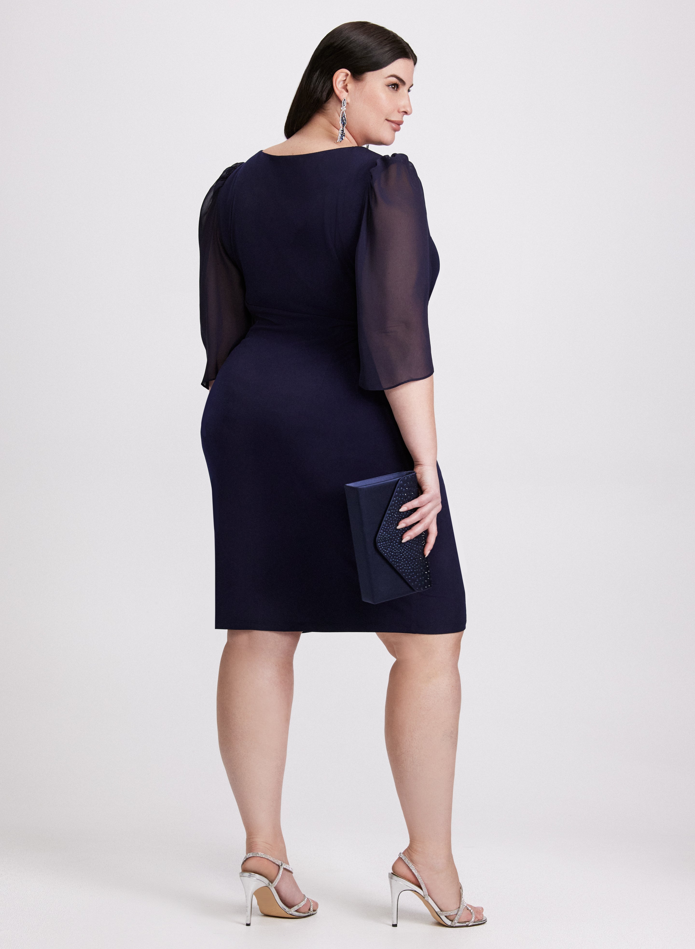 Chiffon Sleeve Dress