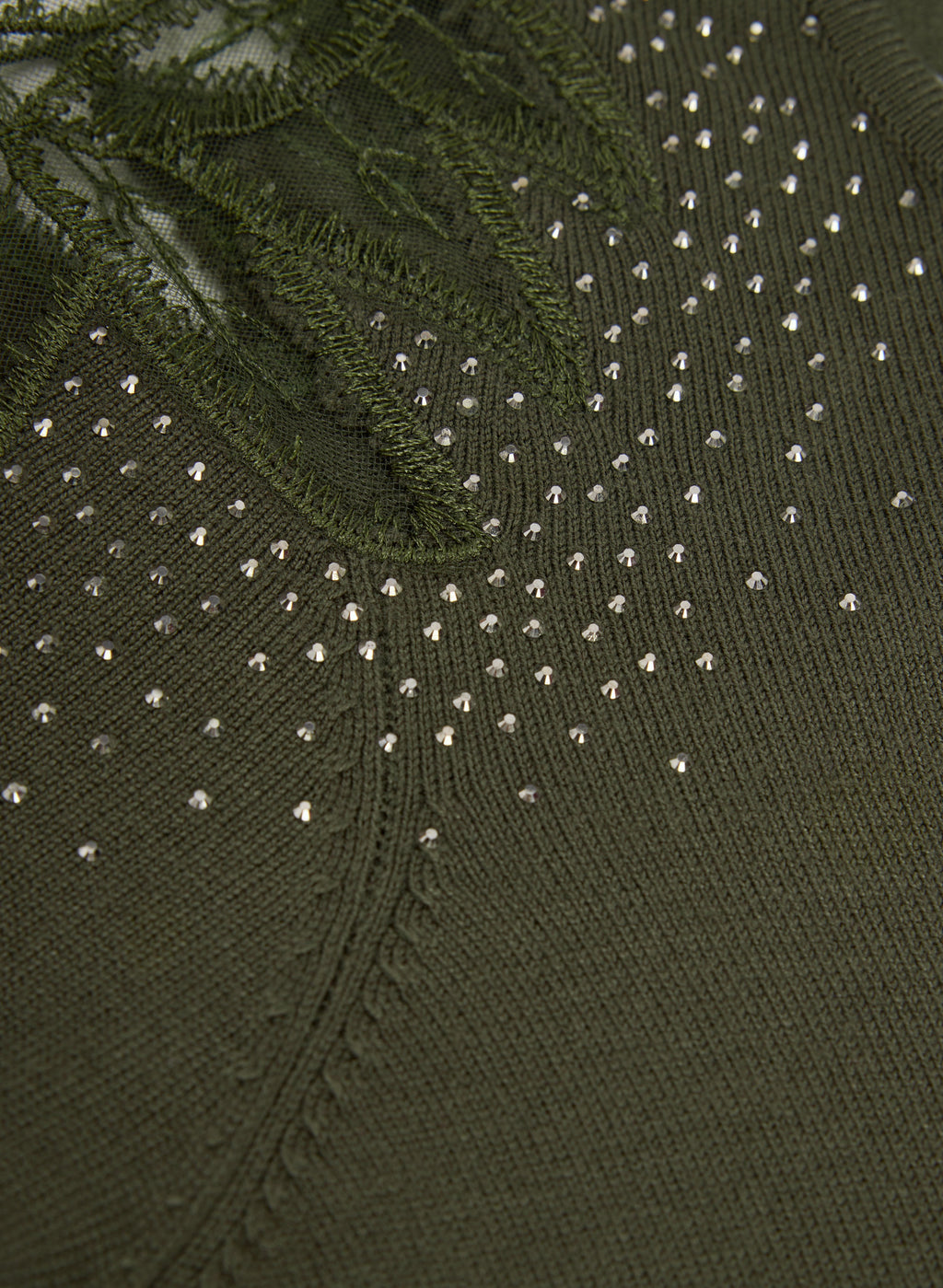 Cut-Out Foliage Sweater