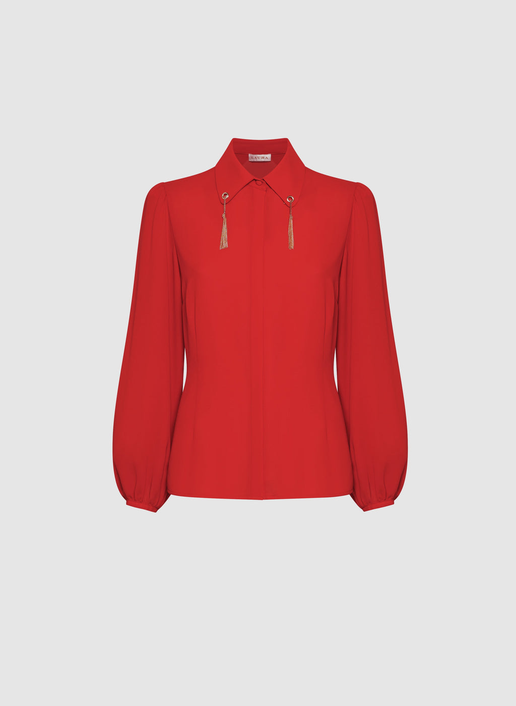 Chain Tassel Detail Blouse