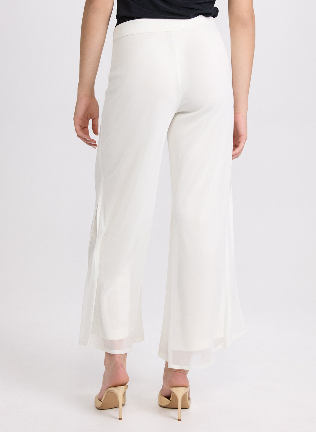 Chiffon Wide-Leg Pants