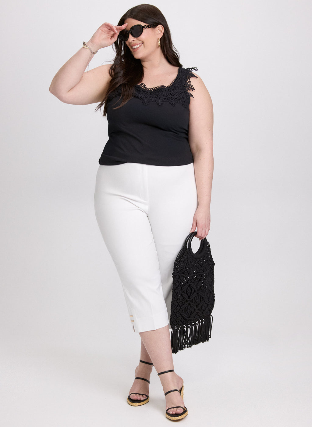 Crochet Appliqué Tank Top