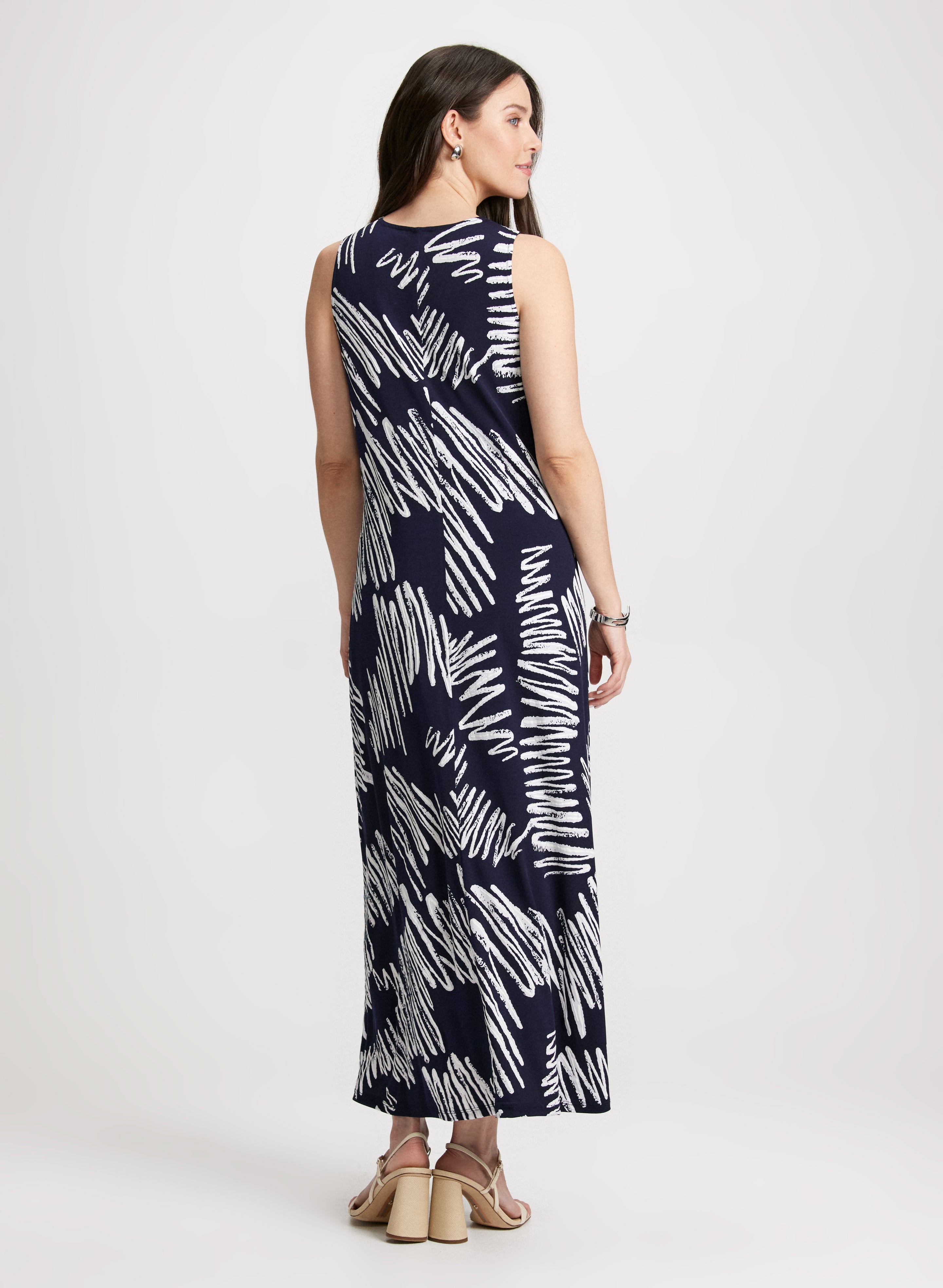 Abstract Pattern Maxi Dress