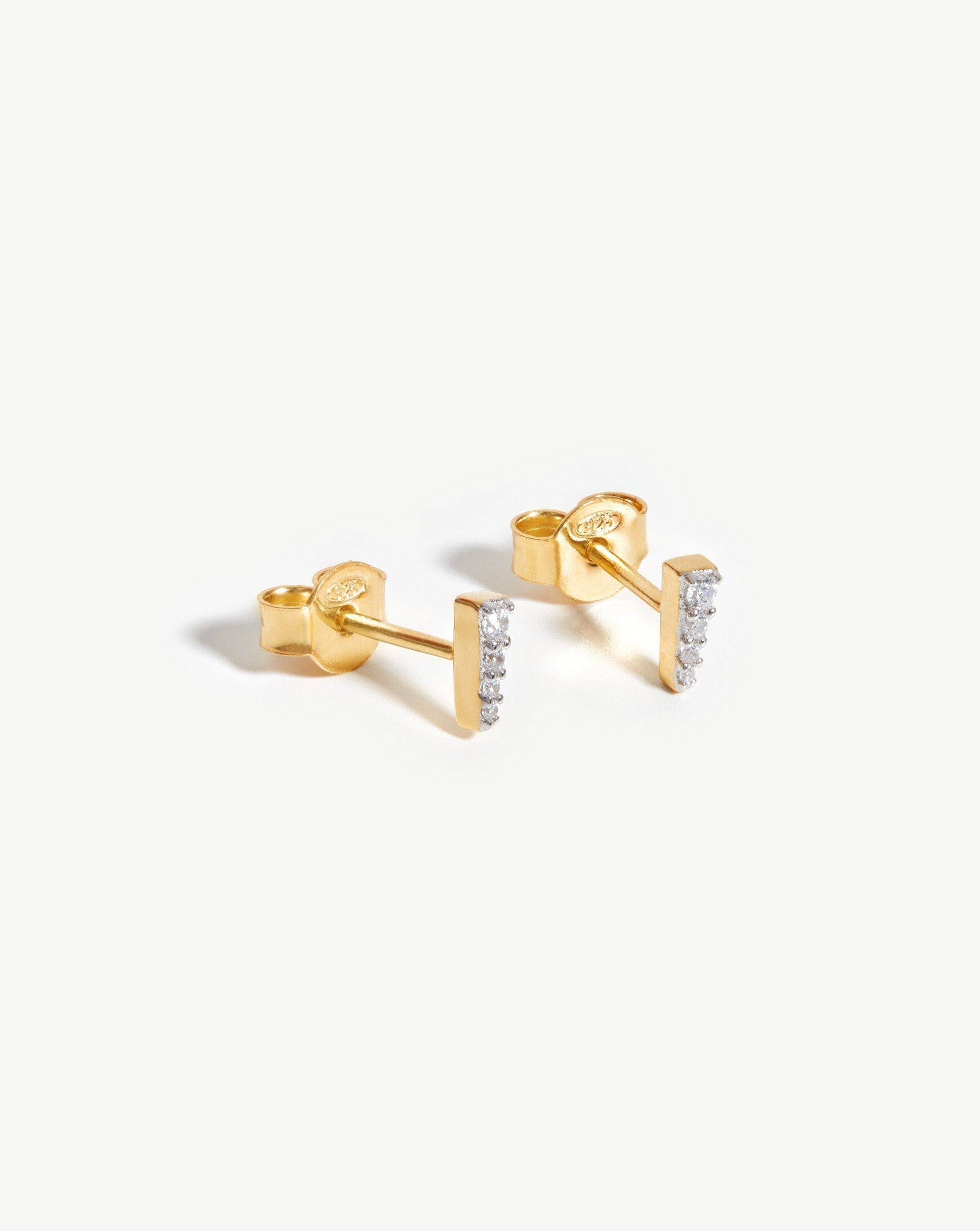 Celestial Pave Spike Stud Earrings | 18k Gold Vermeil/Cubic Zirconia