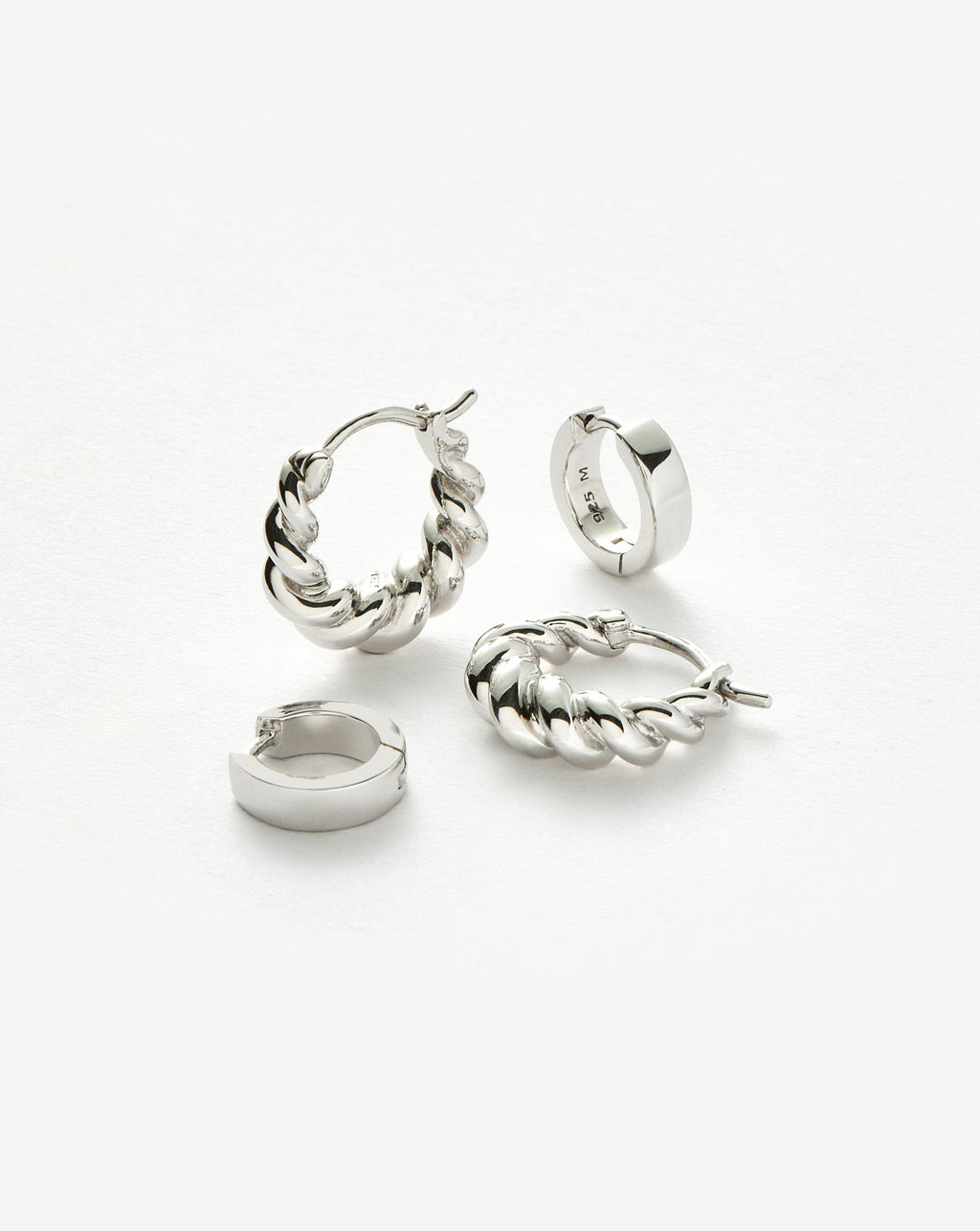 Chubby & Tidal Mini Hoop Earring Set