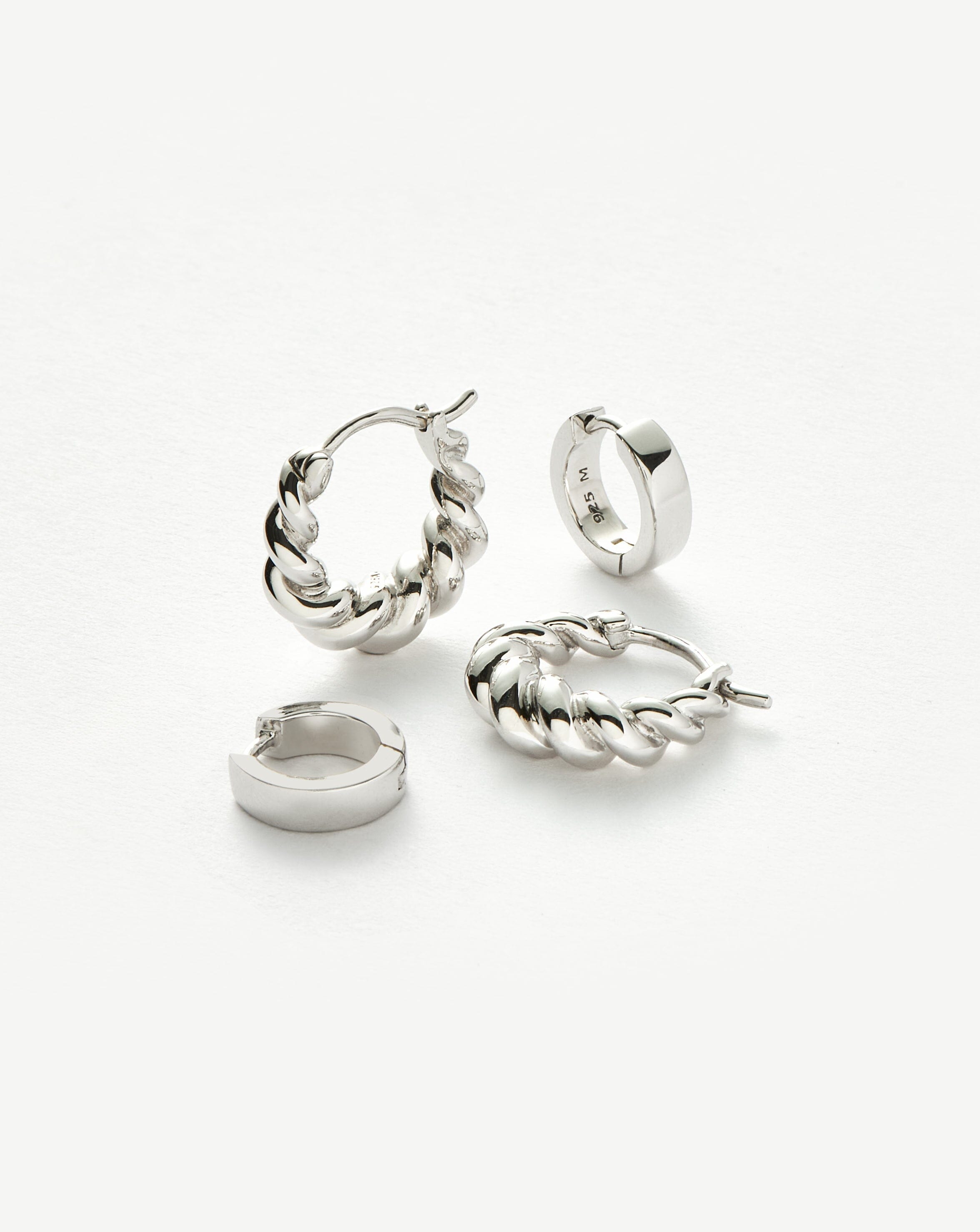 Chubby & Tidal Mini Hoop Earring Set