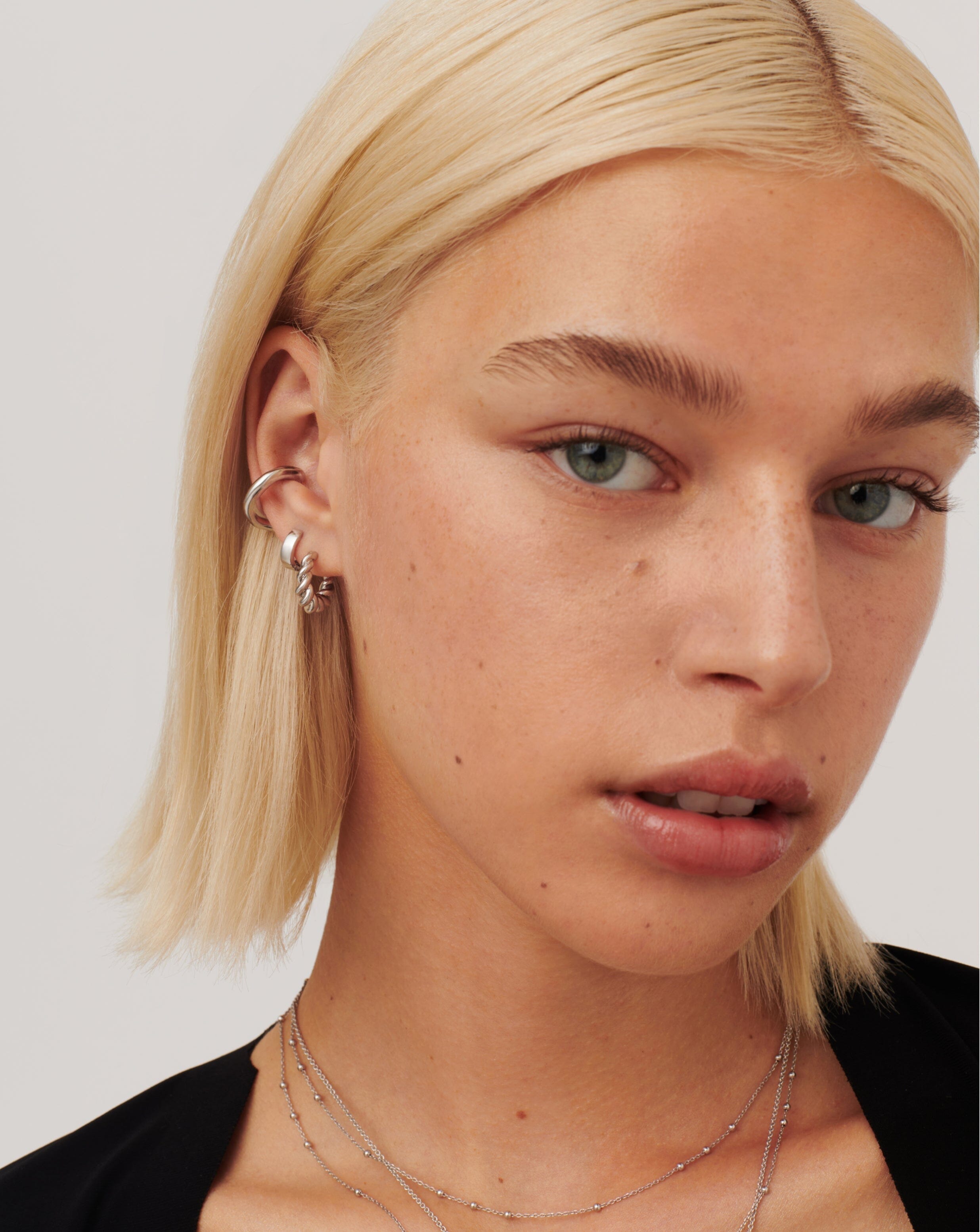 Chubby & Tidal Mini Hoop Earring Set