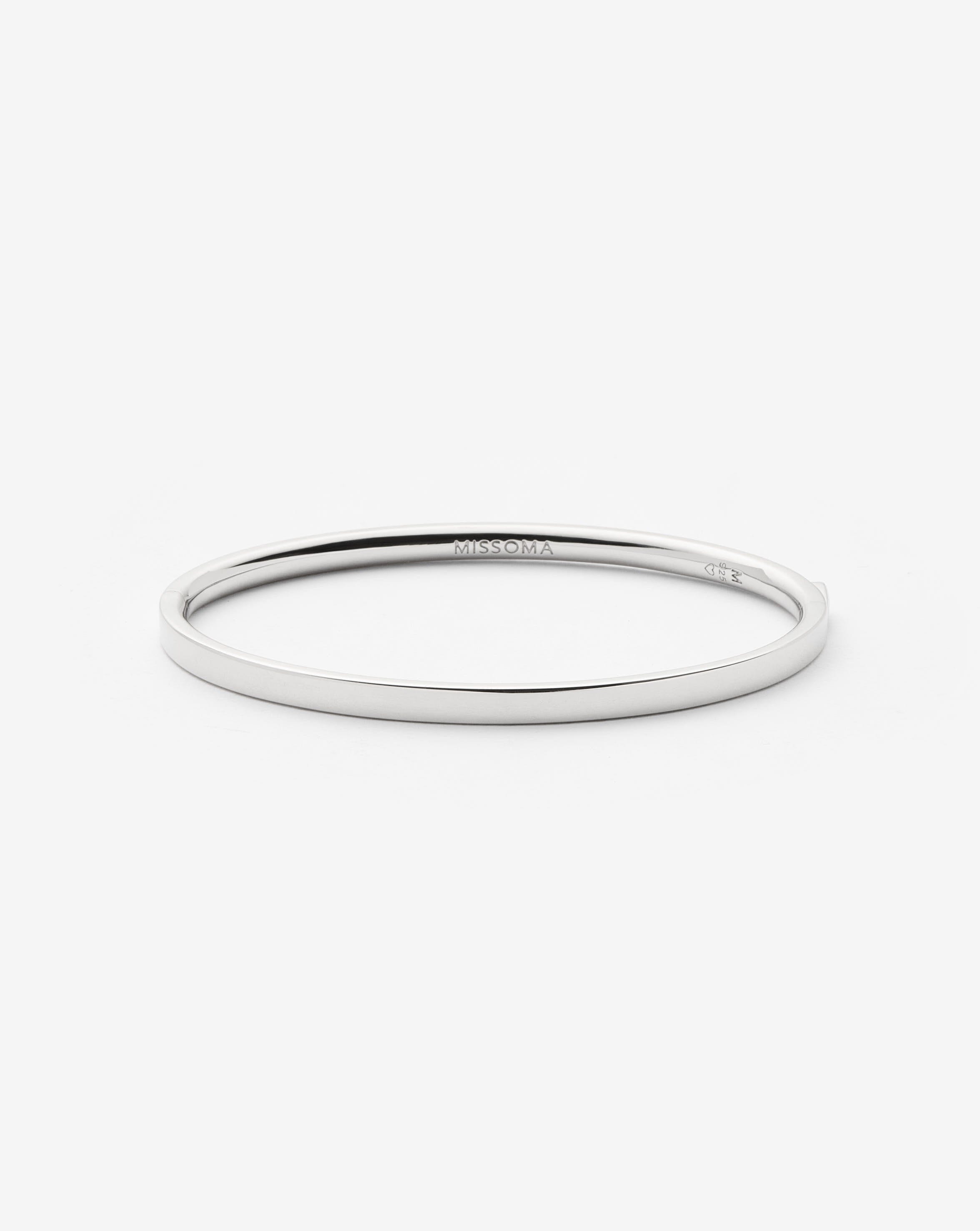 Classic Hinged Bangle | Sterling Silver