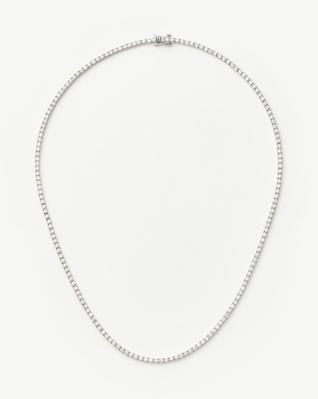 Classic Tennis Necklace | Sterling Silver Cubic Zirconia