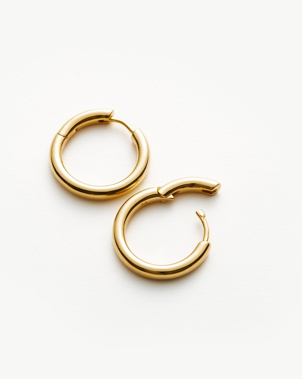 Classic Tunnel Small Hoop Earrings | 18k Gold Plated
