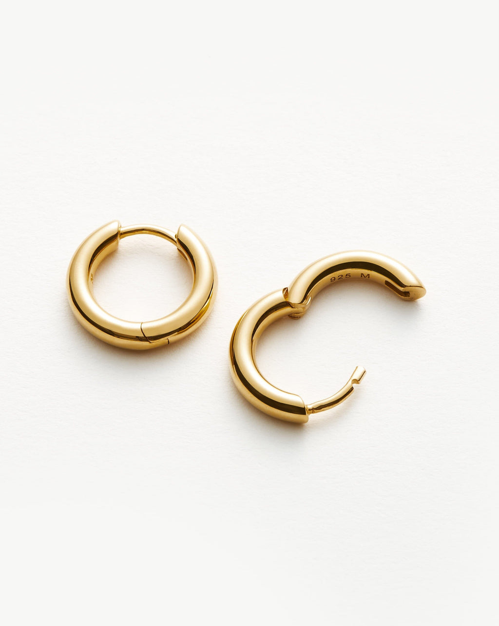 Classic Tunnel Mini Hoop Earrings | 18k Gold Plated