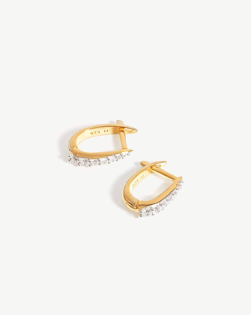 Claw Pave Huggies | 18k Gold Vermeil/Pavé