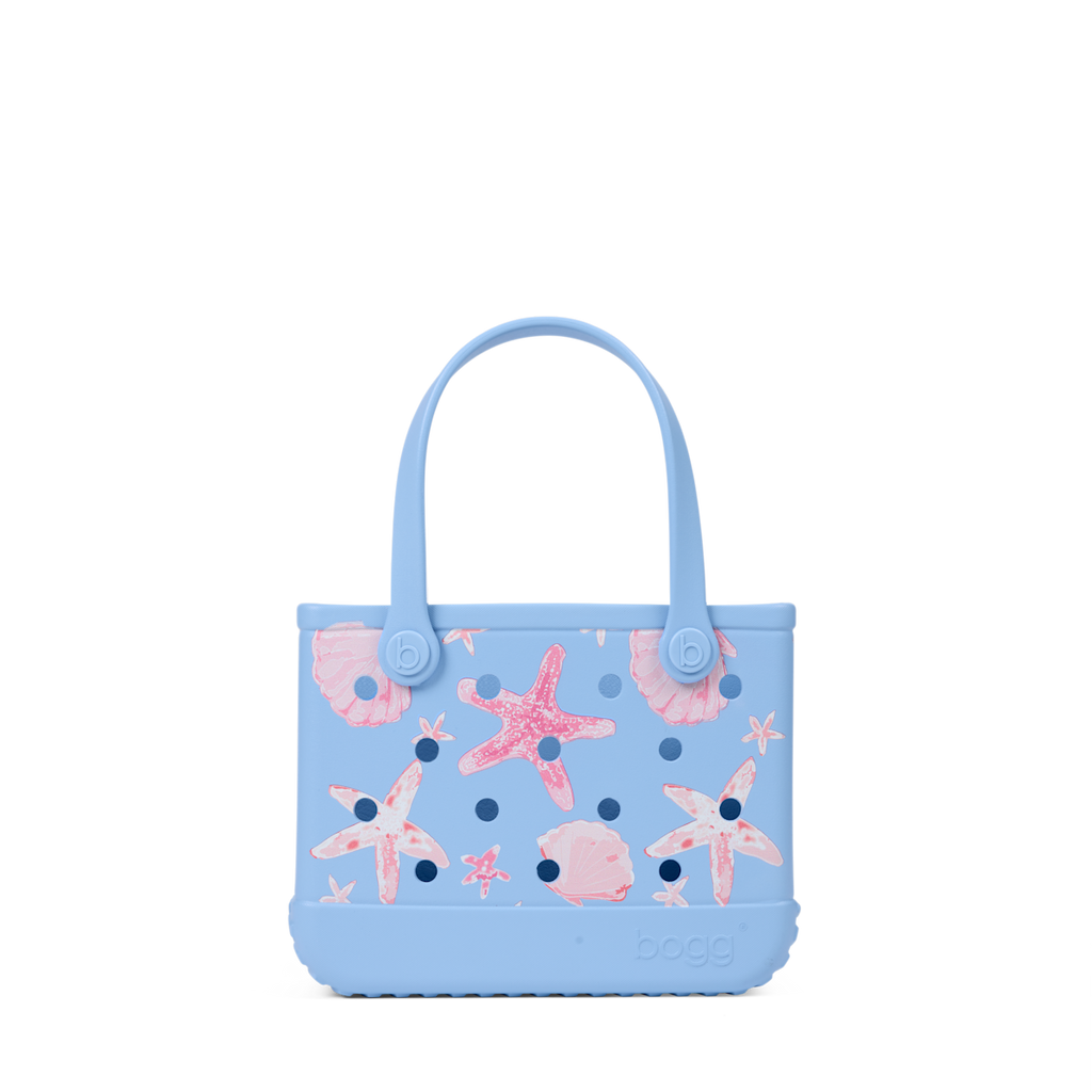Bitty Bogg Bag - Carolina Blue Shells and Starfish