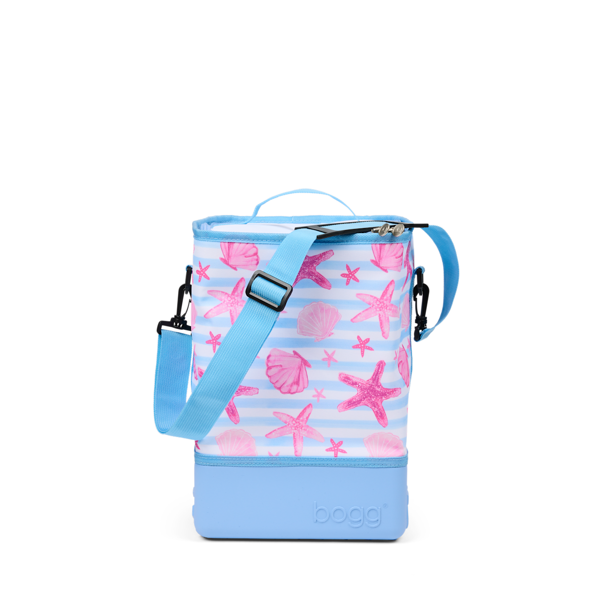 Bogg Brrr and a Half Cooler Insert - Blue Stripes & Pink Shells