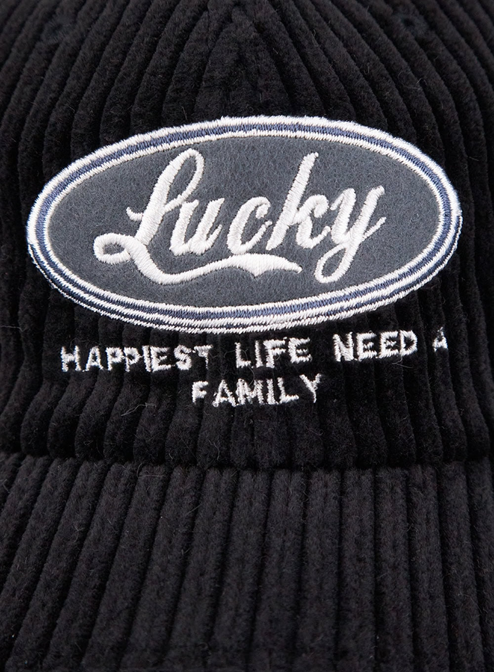 Corduroy Embroidered Hat CJ515