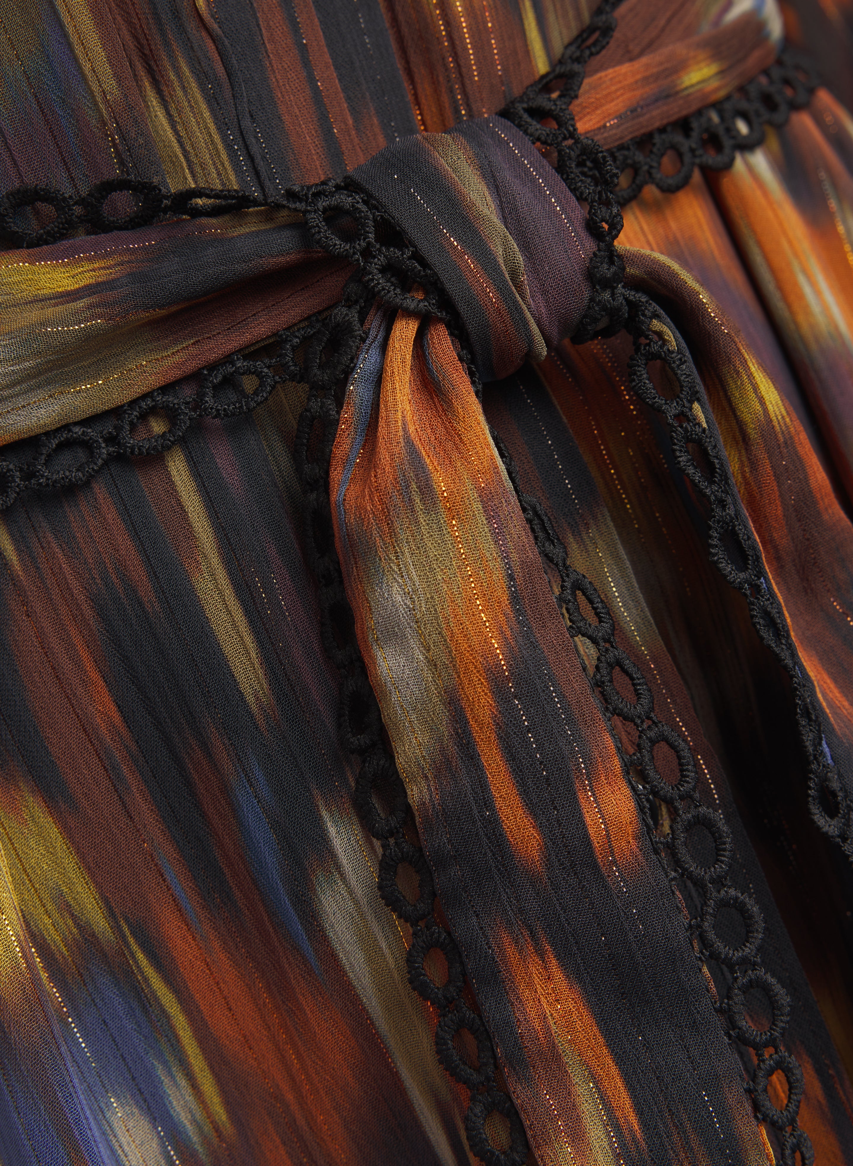 Abstract Chiffon Dress