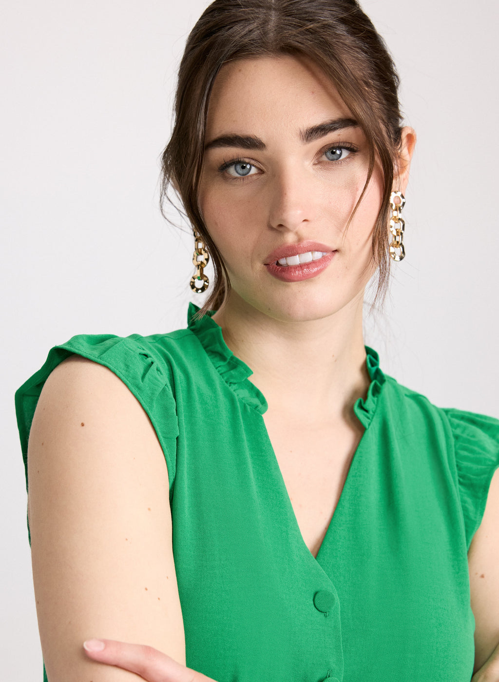 Button Down Jumpsuit