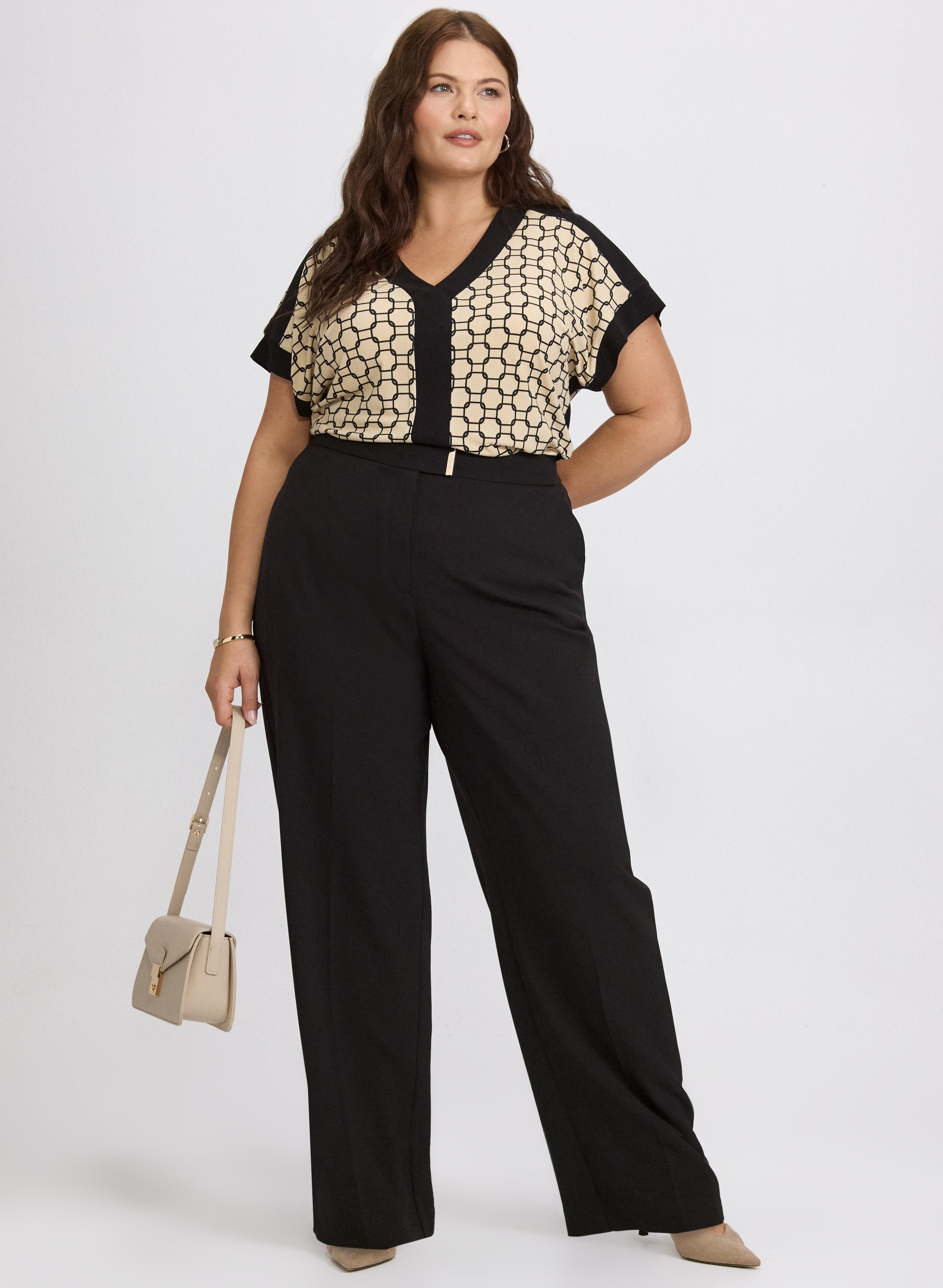 Chain Link Print Top