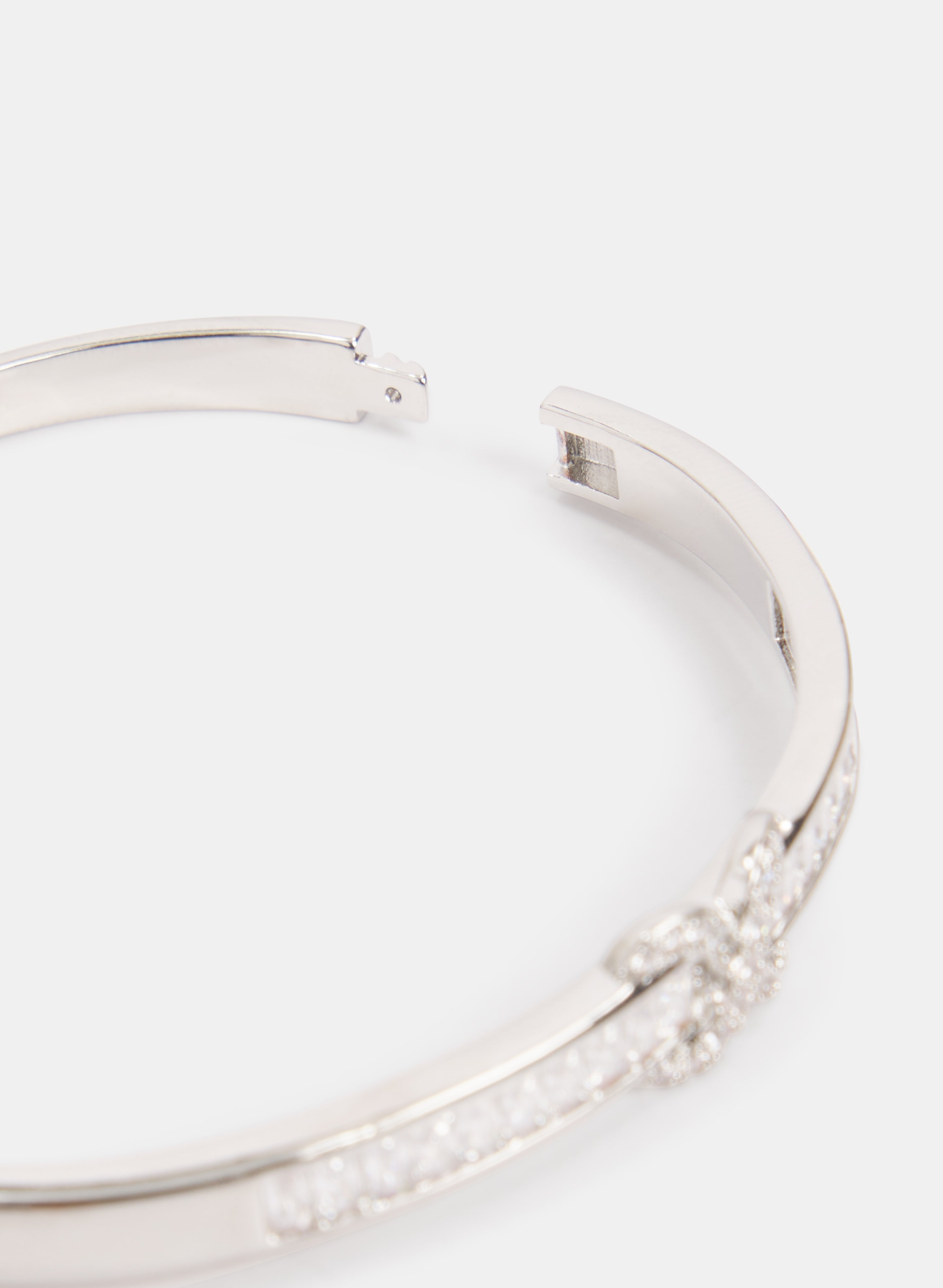 Cubic Zirconia Cross-Over Bracelet