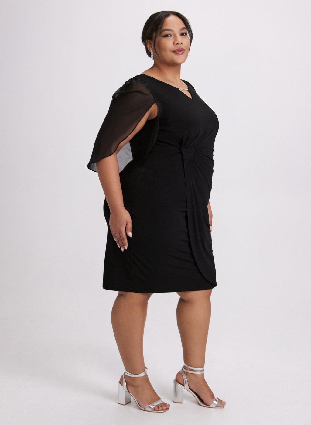 Chiffon Sleeve Dress