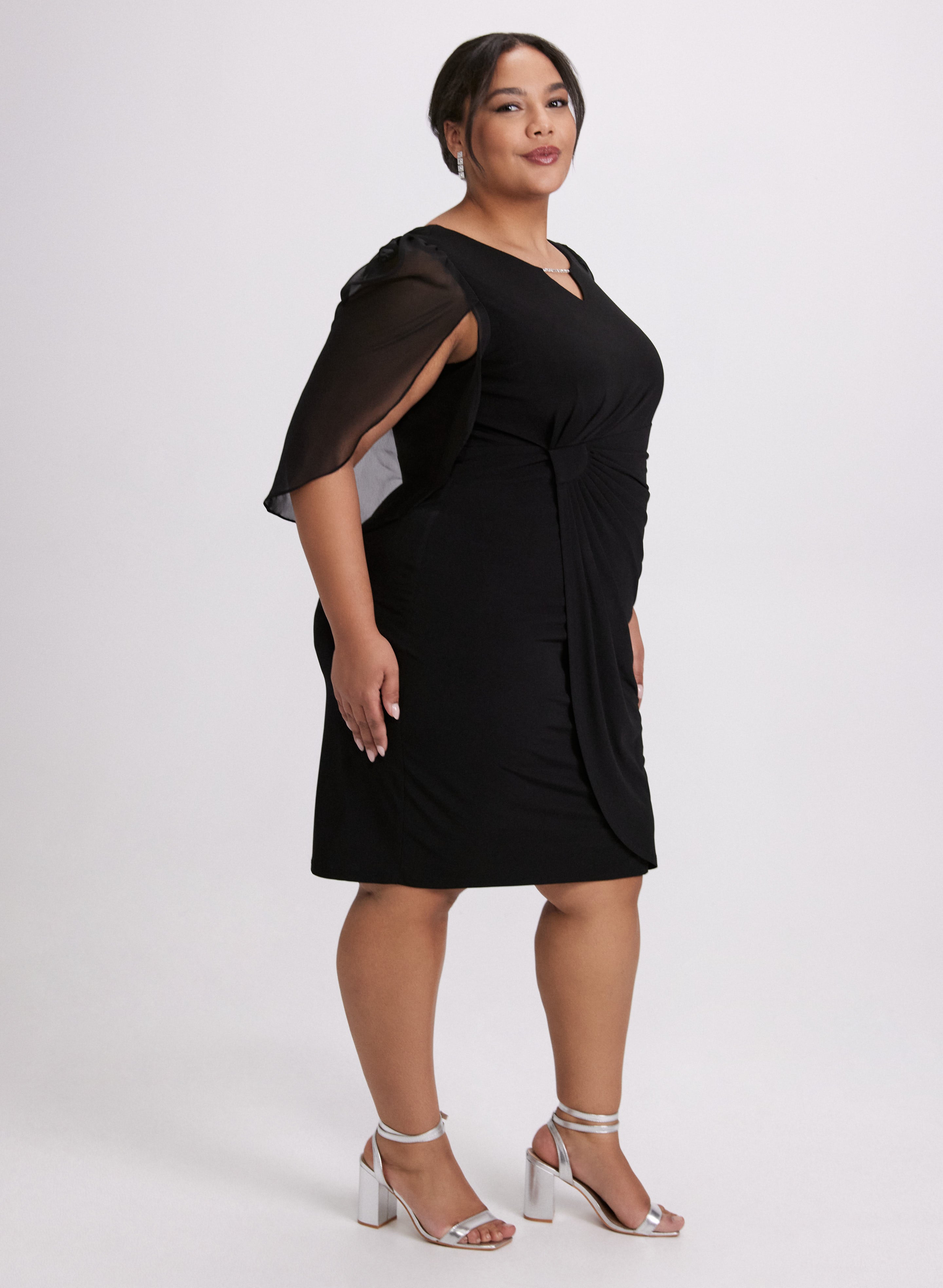 Chiffon Sleeve Dress