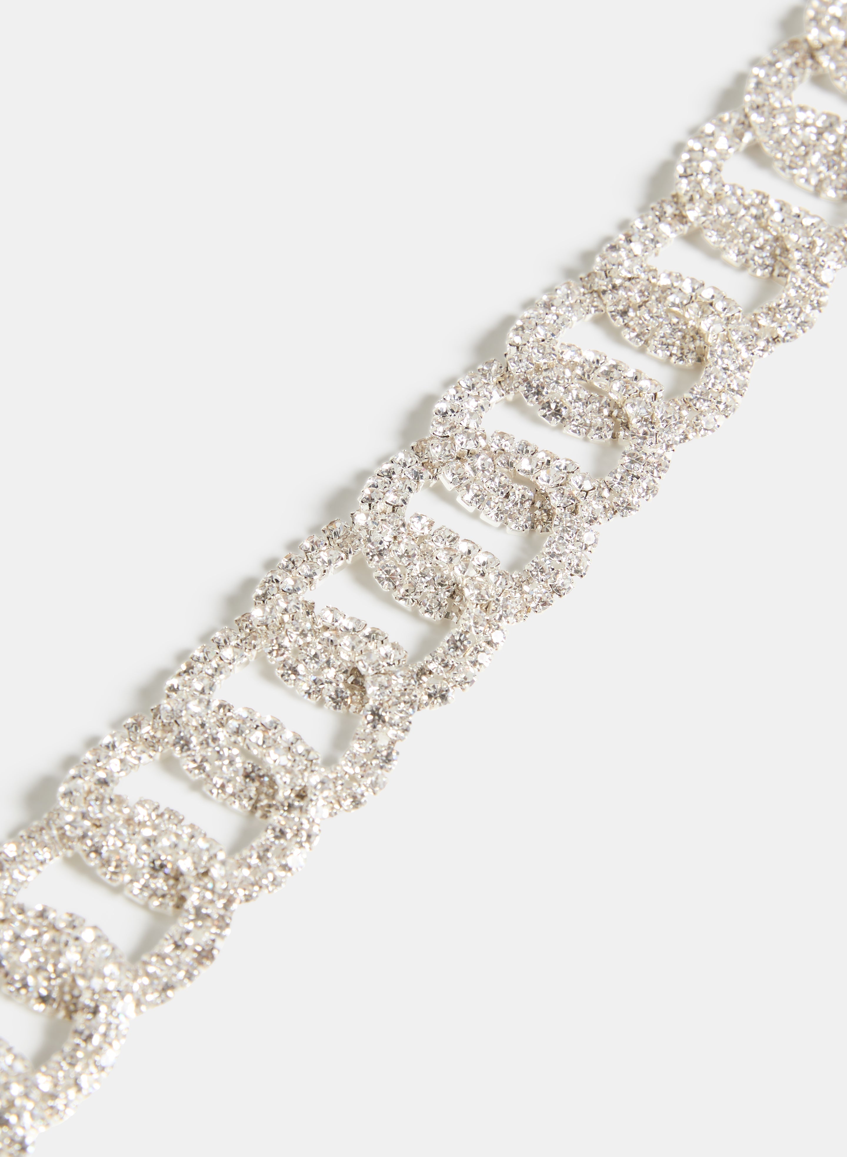 Crystal & Ribbon Belt